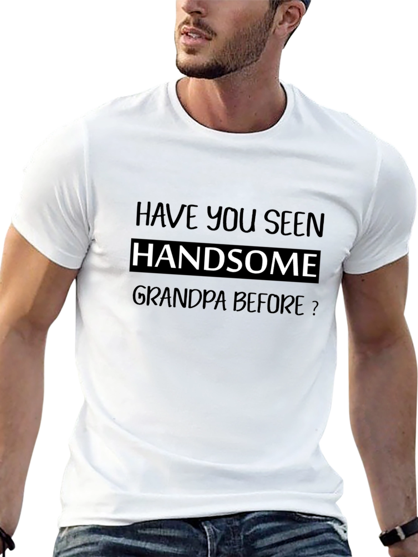 Handsome Grandpa Graphic T-Shirt