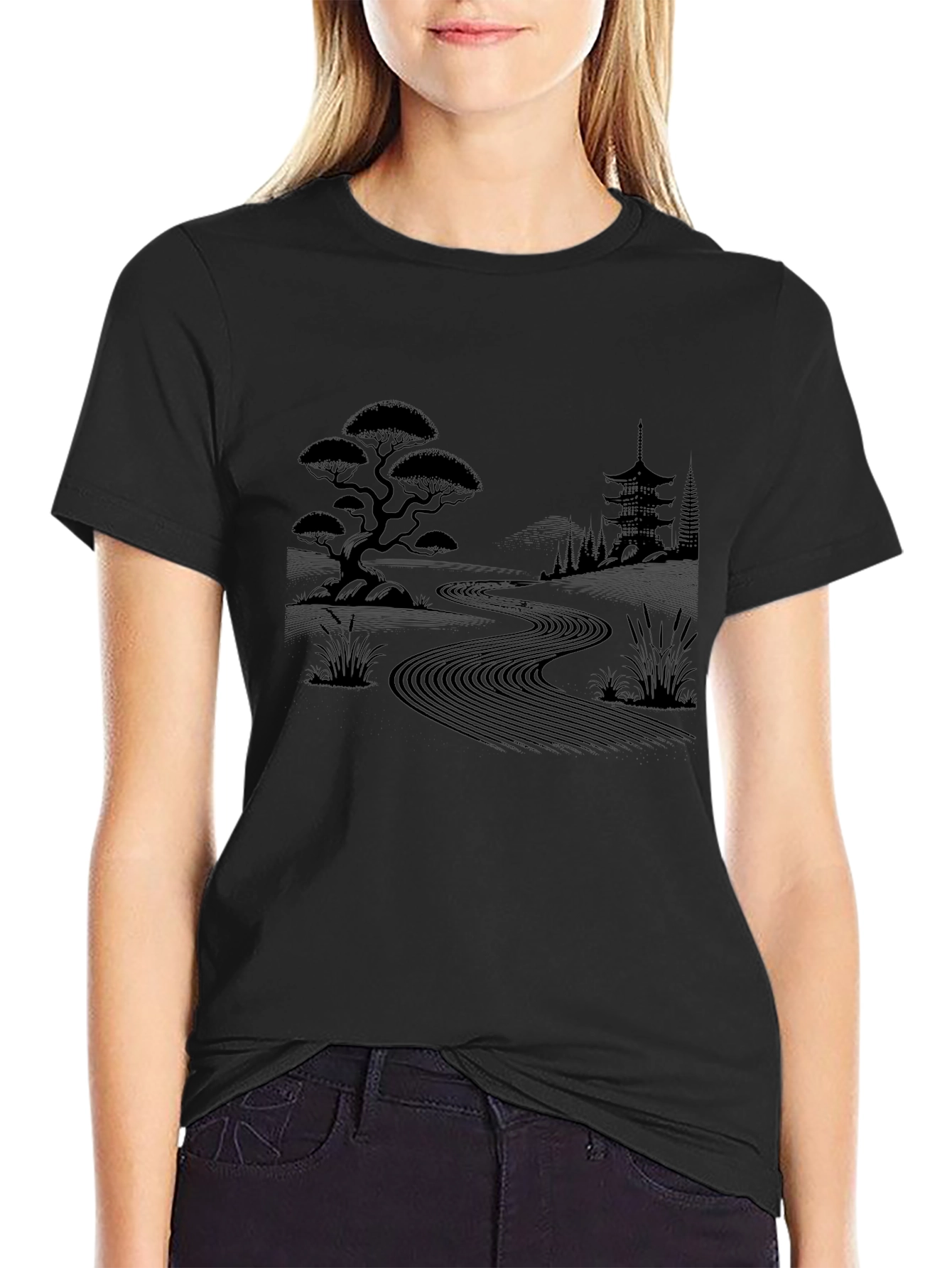 Zen Garden T-Shirt - Japanese Landscape Design