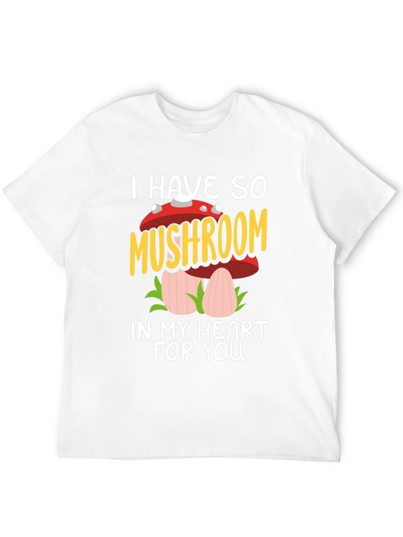 Mushroom Heart Graphic Tee - I Have So Mushroom