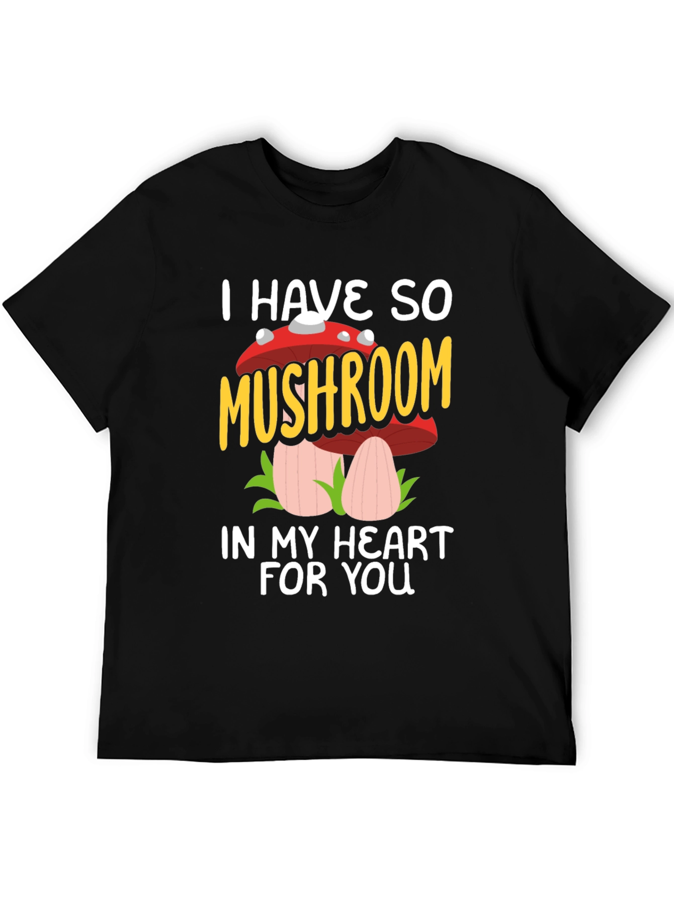 Mushroom Heart Graphic Tee - I Have So Mushroom