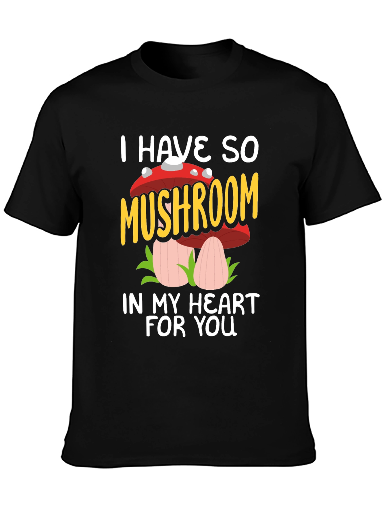 Mushroom Heart Graphic Tee - I Have So Mushroom
