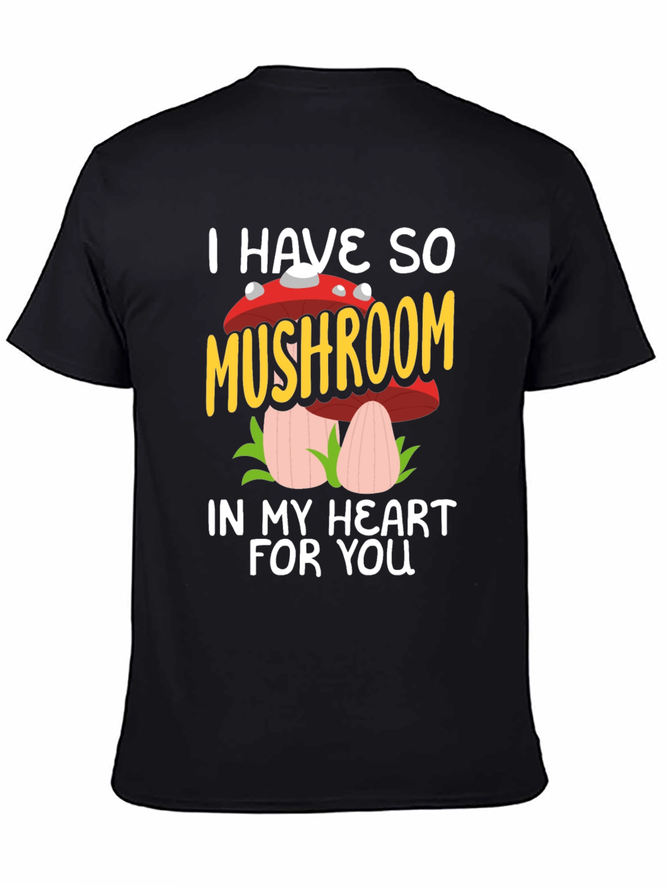 Mushroom Heart Graphic Tee - I Have So Mushroom