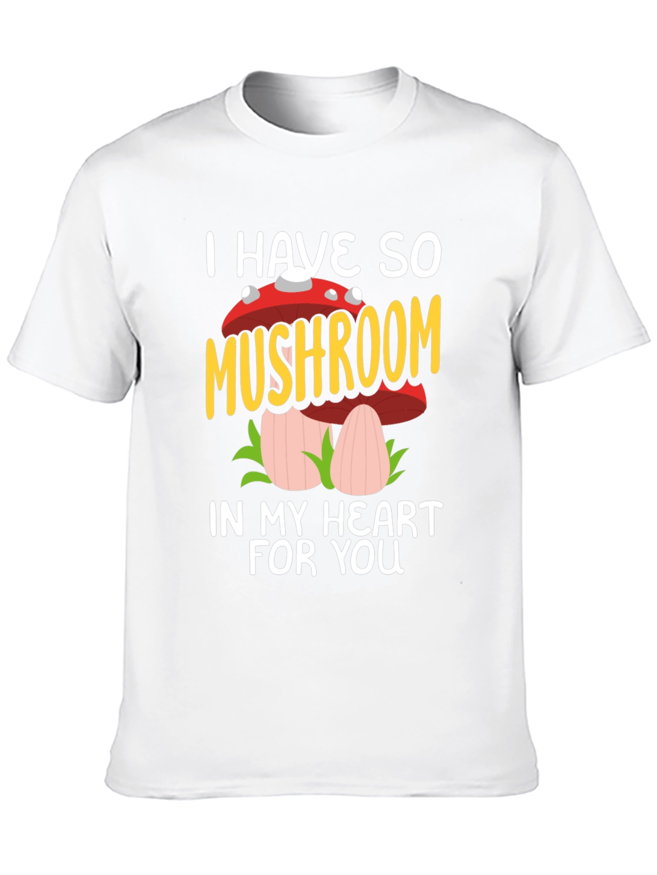 Mushroom Heart Graphic Tee - I Have So Mushroom