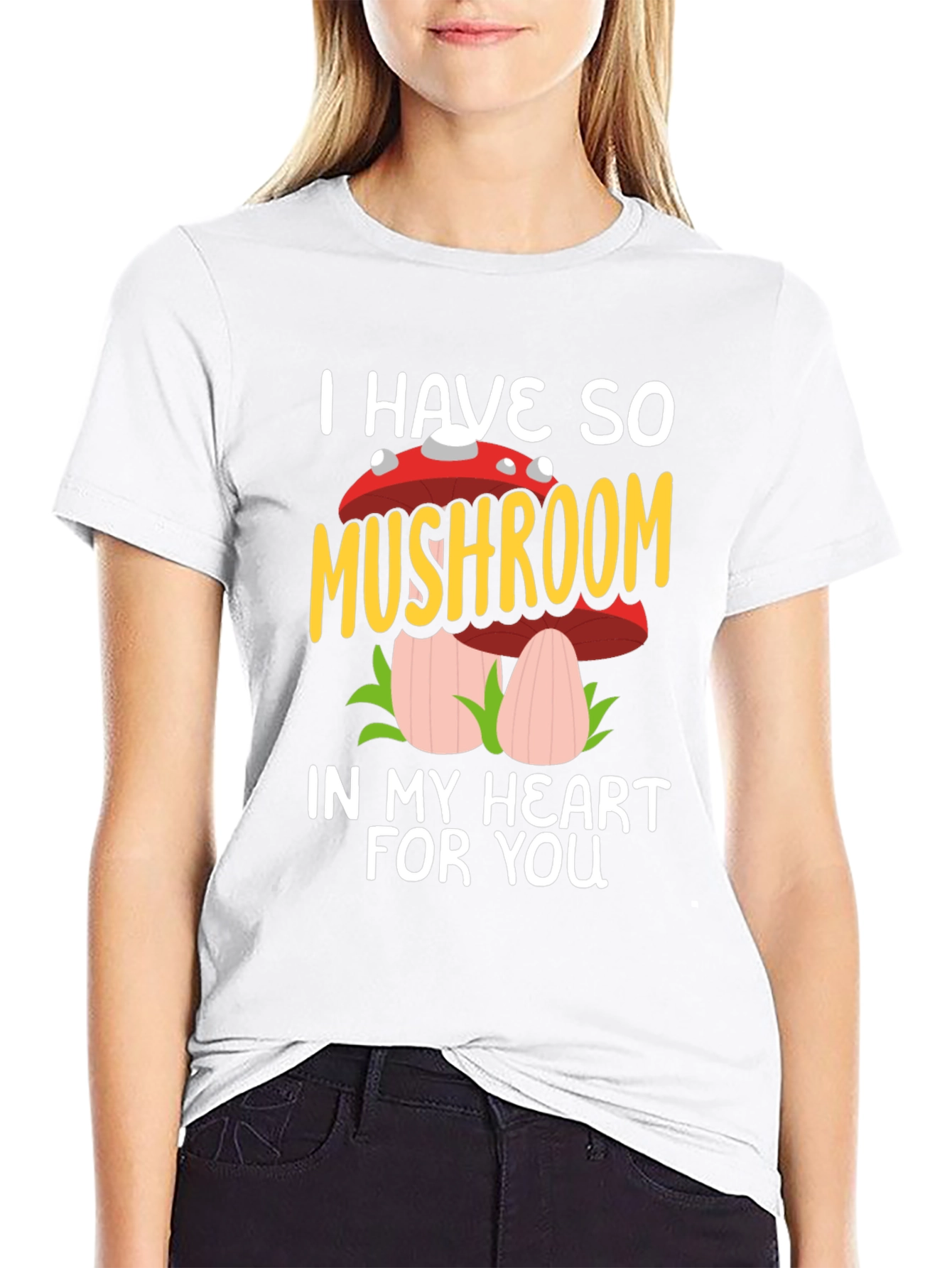 Mushroom Heart Graphic Tee - I Have So Mushroom