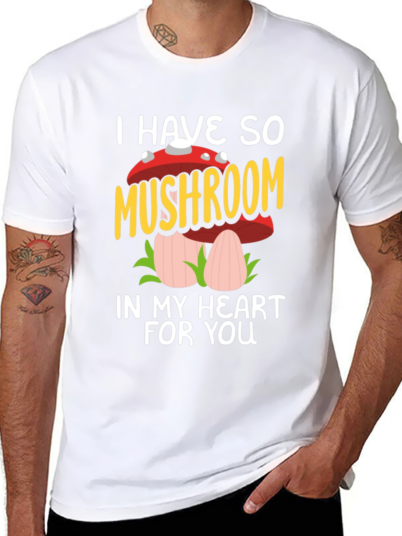 Mushroom Heart Graphic Tee - I Have So Mushroom