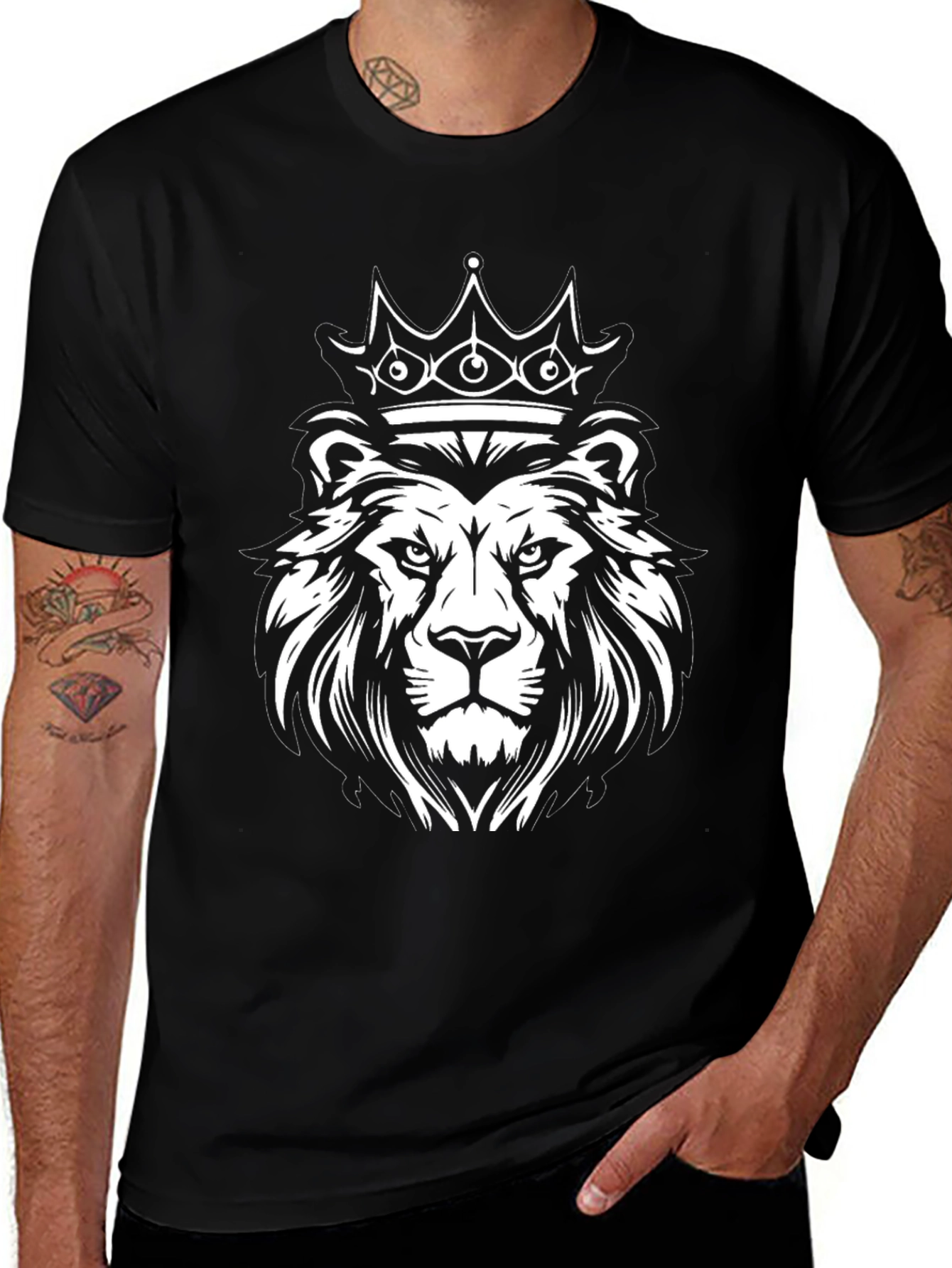 Lion King Graphic Tee - Black