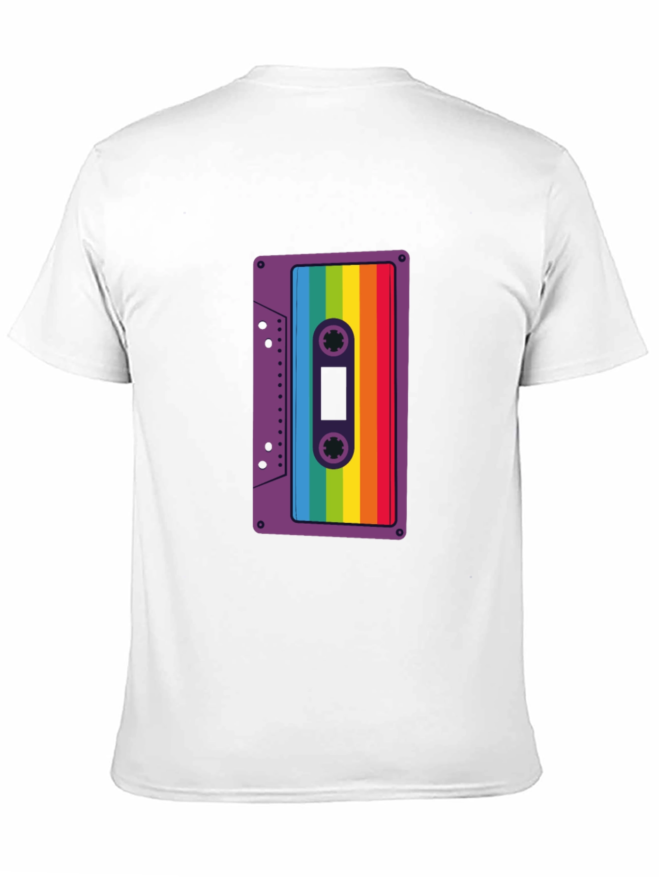 Retro Rainbow Cassette Tape Graphic Tee