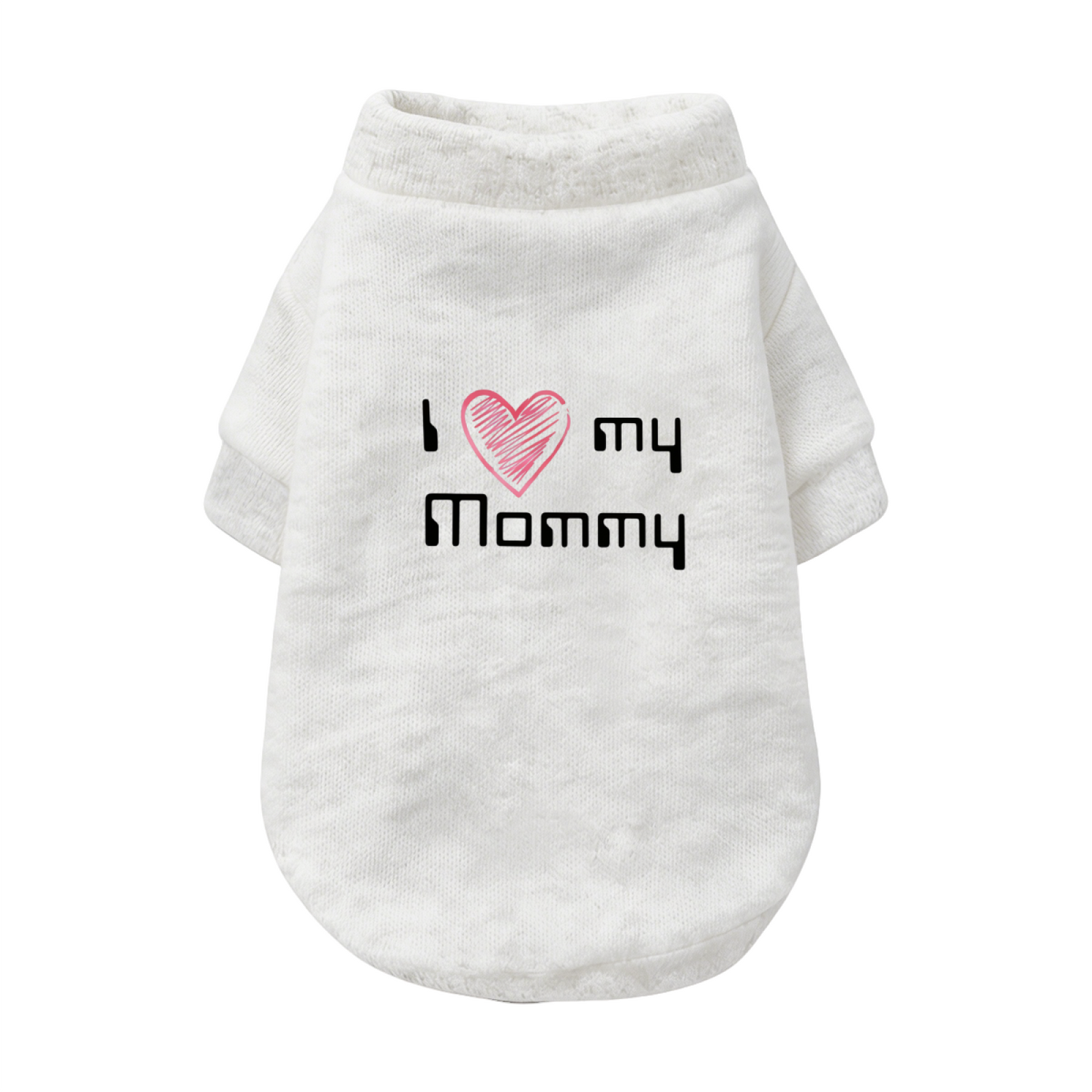 Sweet My Mommy Print Pet Cardigan Sweater