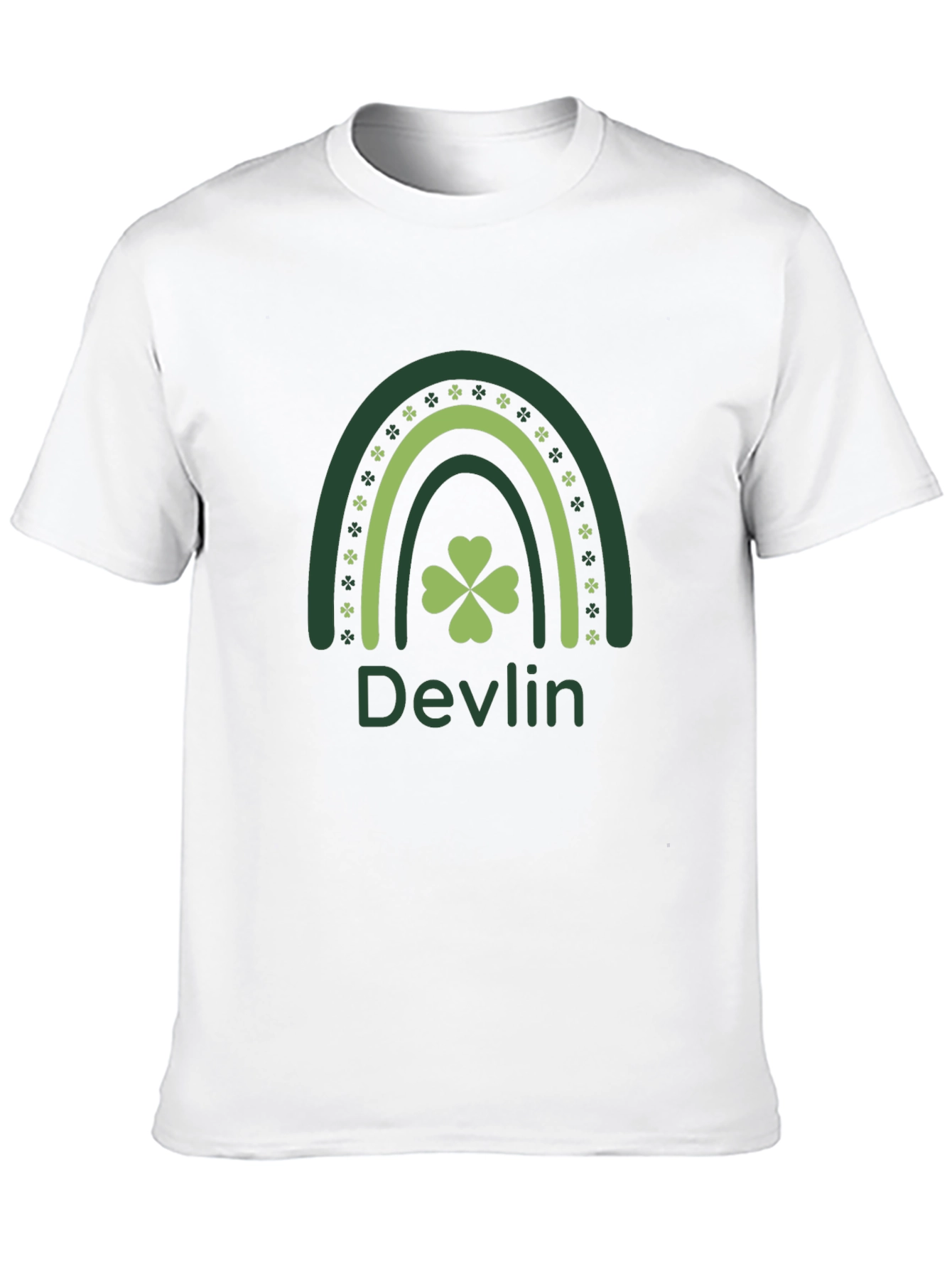 Devlin St. Patricks Day Rainbow Clover T-Shirt
