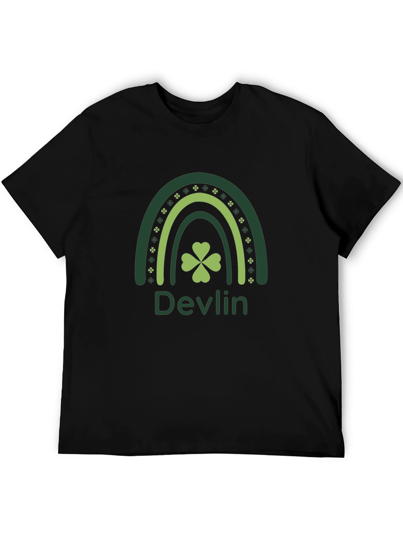 Devlin St. Patricks Day Rainbow Clover T-Shirt