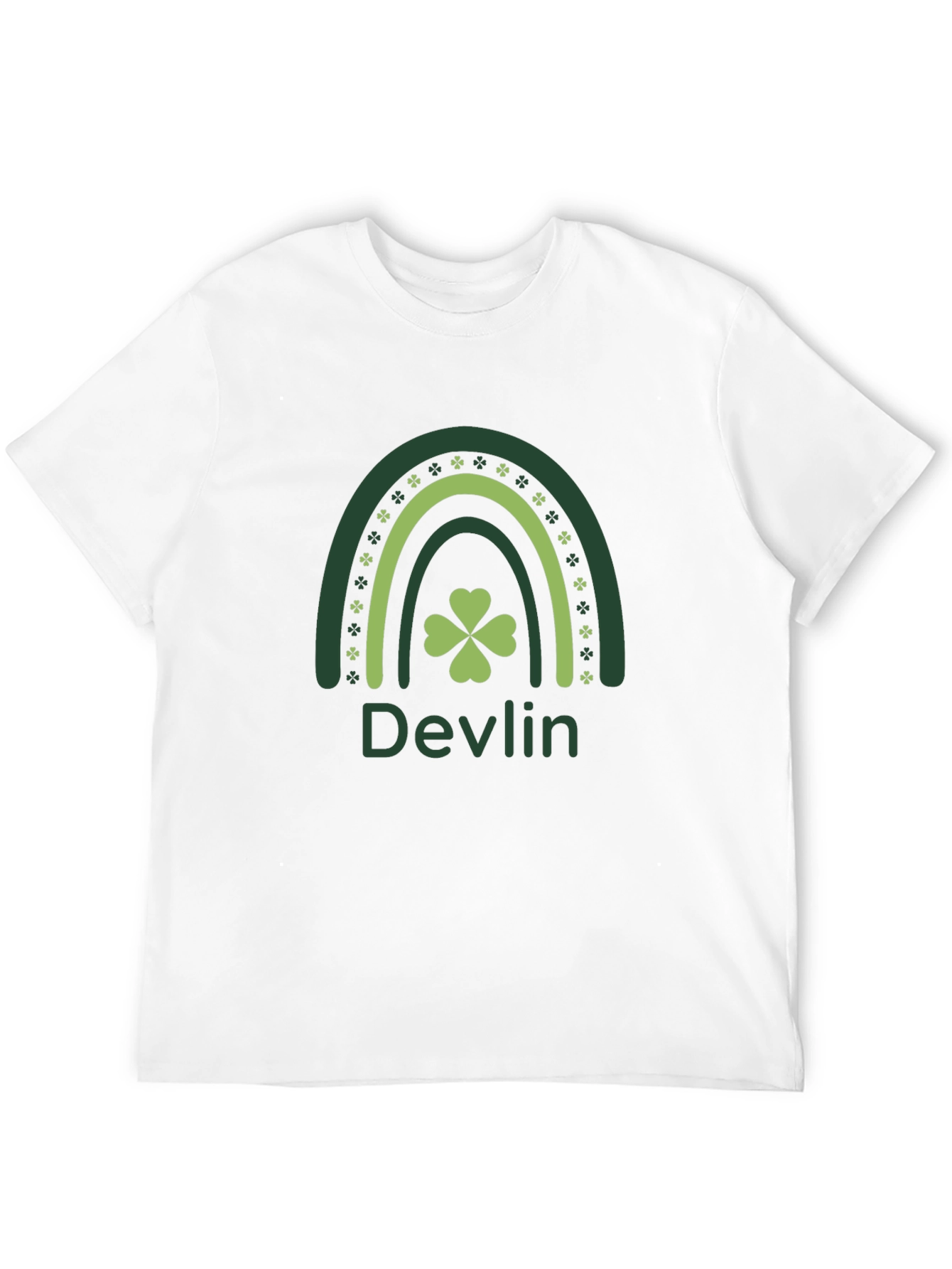 Devlin St. Patricks Day Rainbow Clover T-Shirt