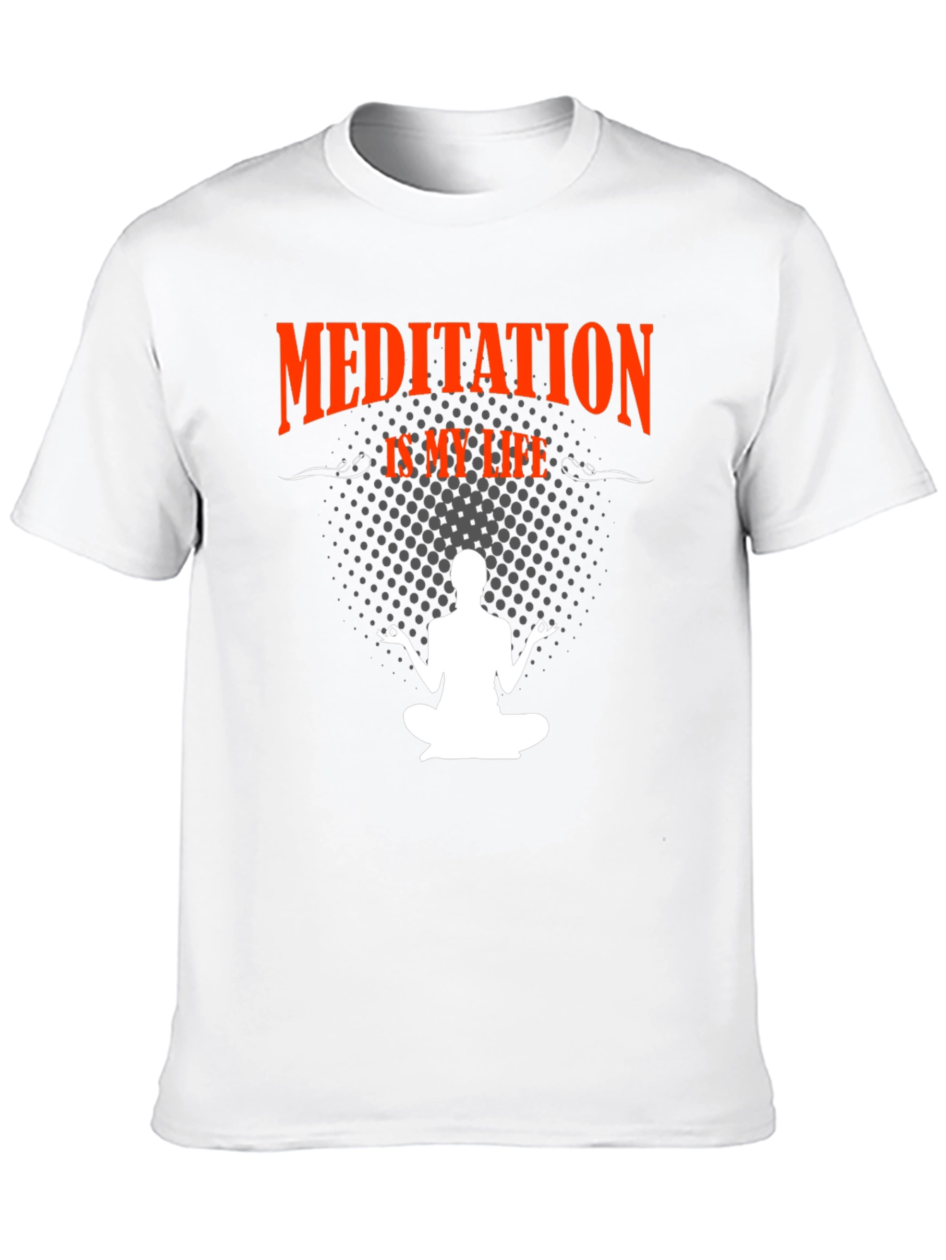 Meditation Is My Life Black T-Shirt