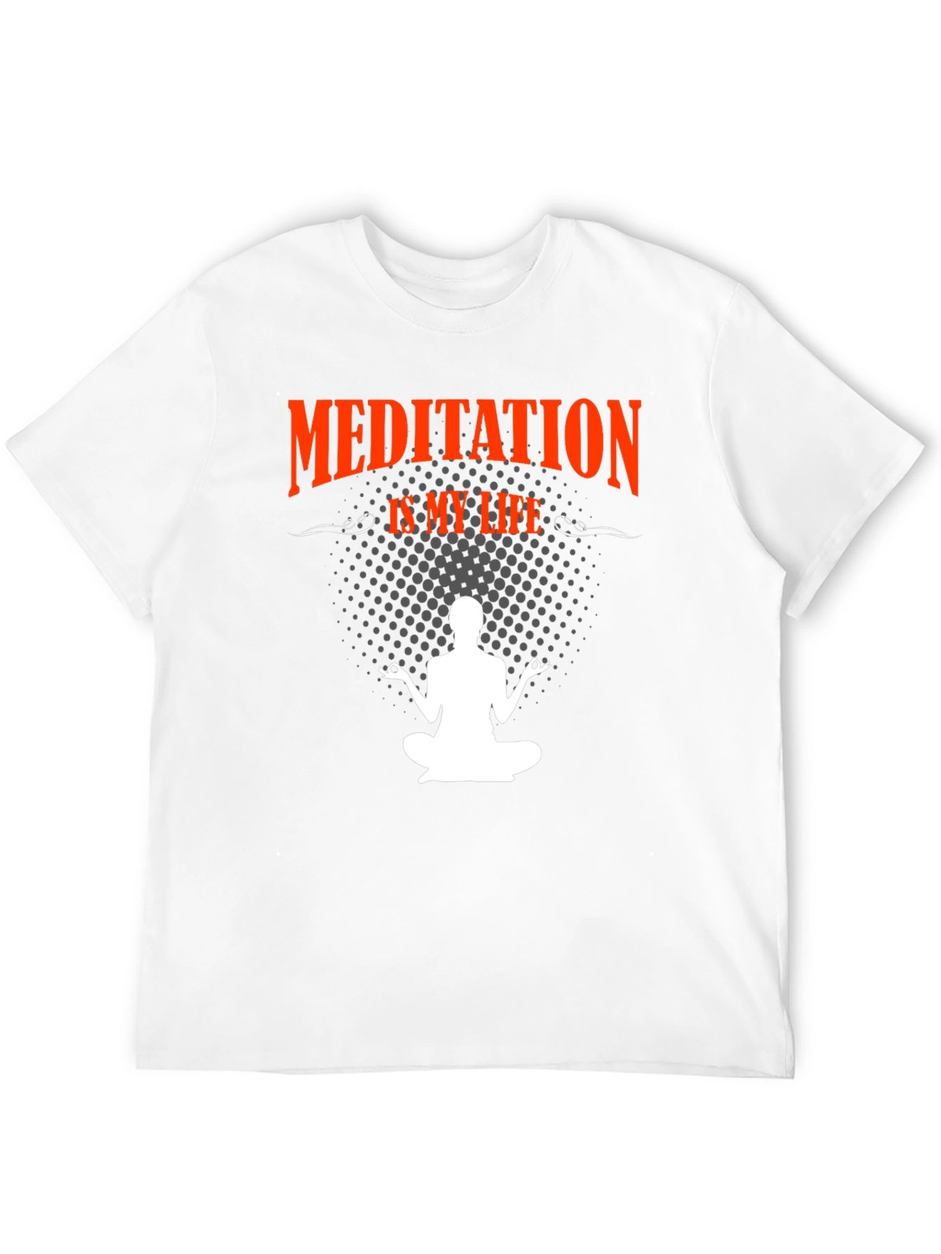 Meditation Is My Life Black T-Shirt