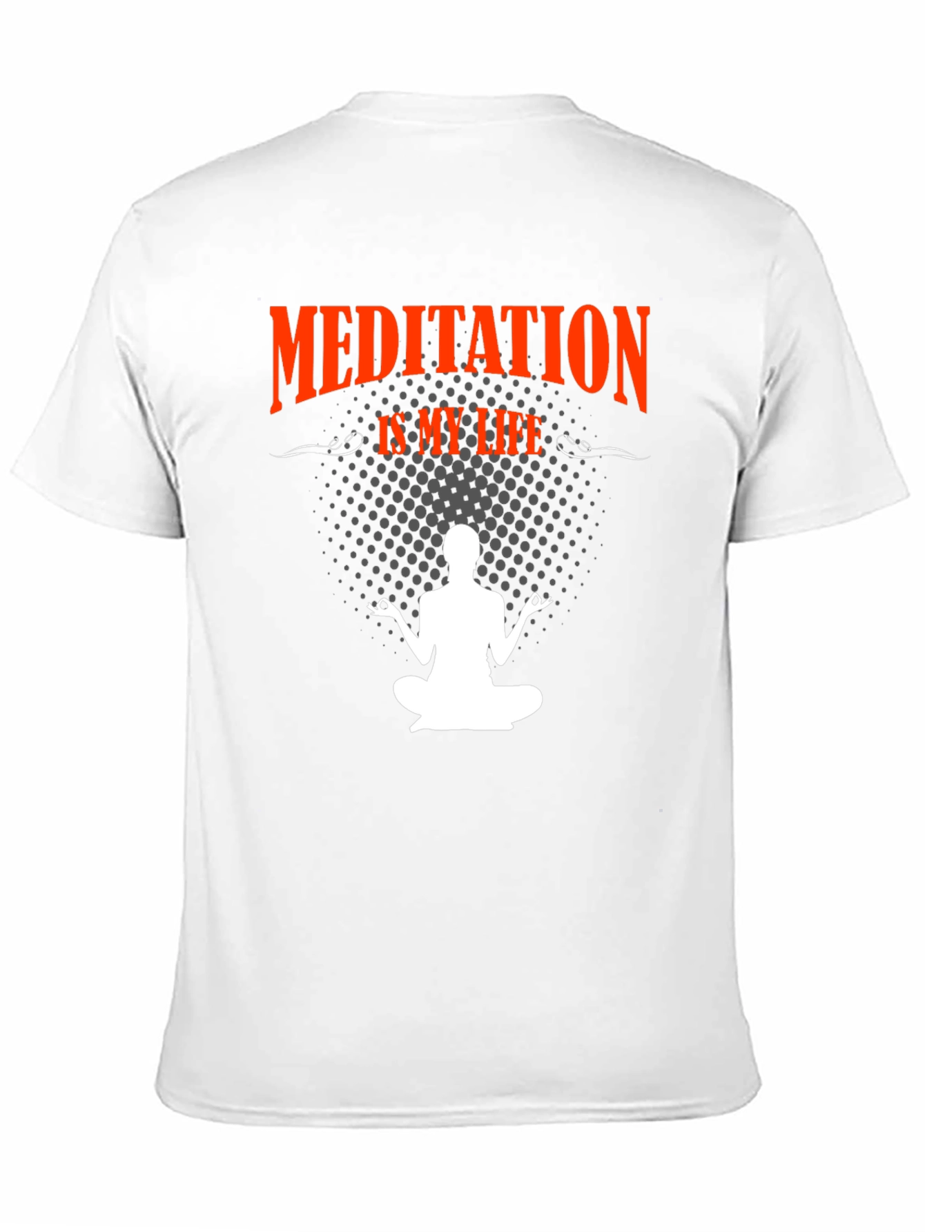 Meditation Is My Life Black T-Shirt