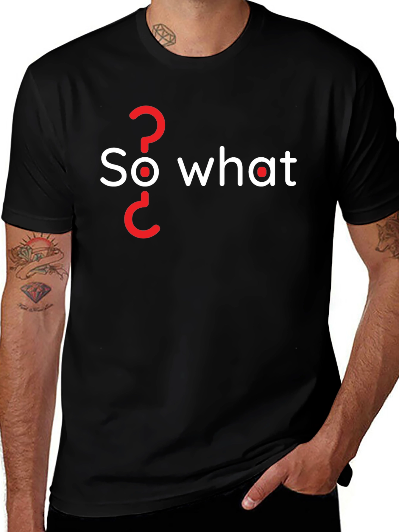 So What Question Mark Graphic Tee