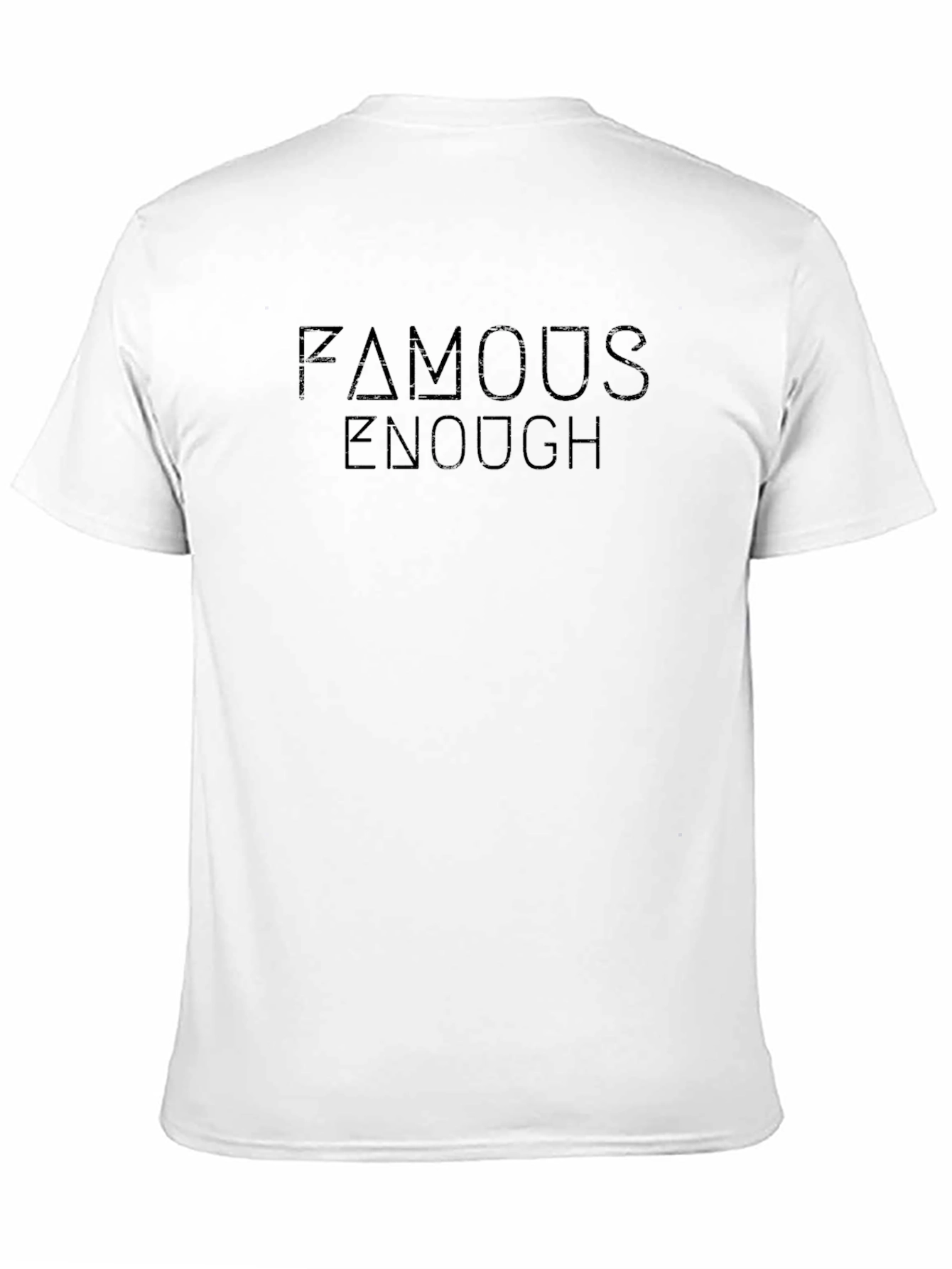 Famous Enough Black Graphic Tee