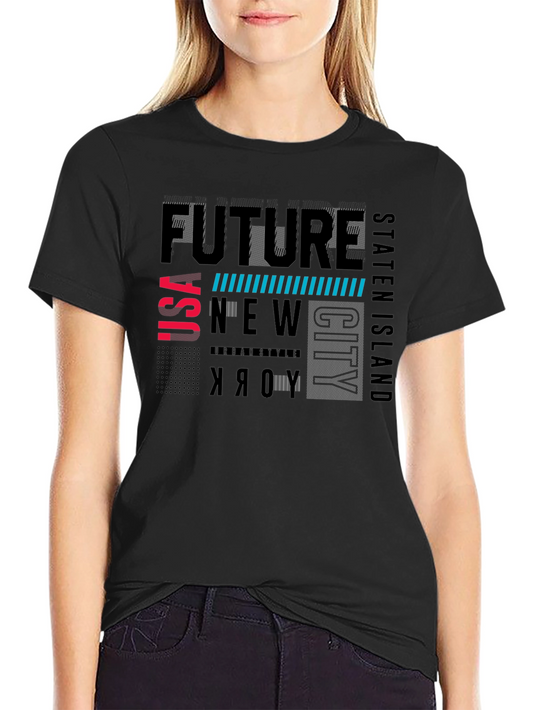 Future New York City Black T-Shirt