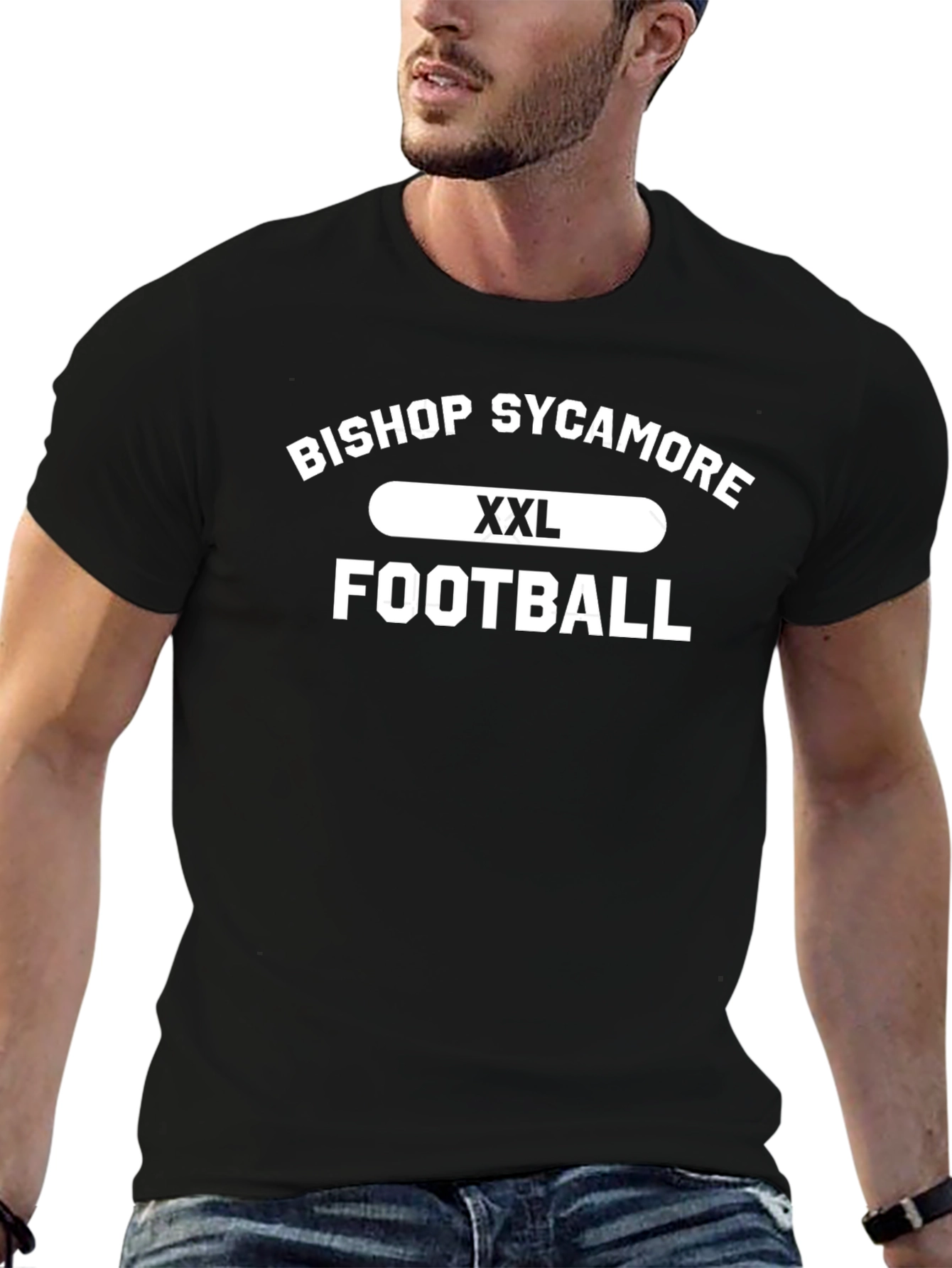 Bishop Sycamore Football T-Shirt XXL Black