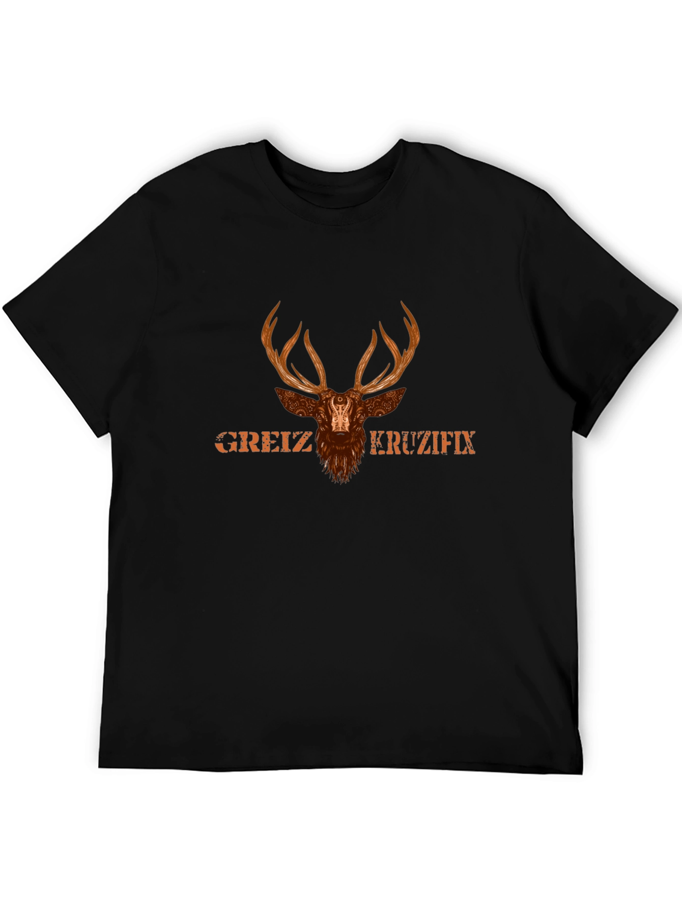 Greiz Kreuzifix Deer Graphic T-Shirt