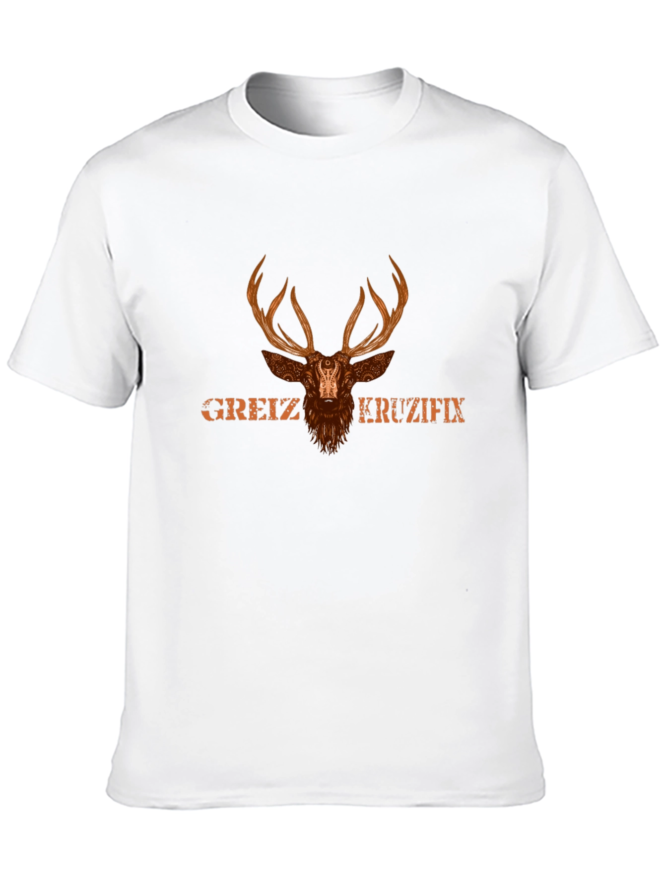 Greiz Kreuzifix Deer Graphic T-Shirt