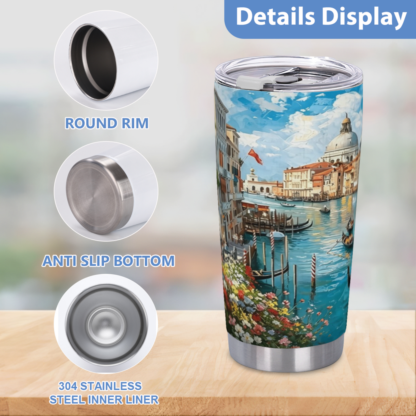 Venetian Grand Canal Gondola Dreamscape 20oz Tumbler