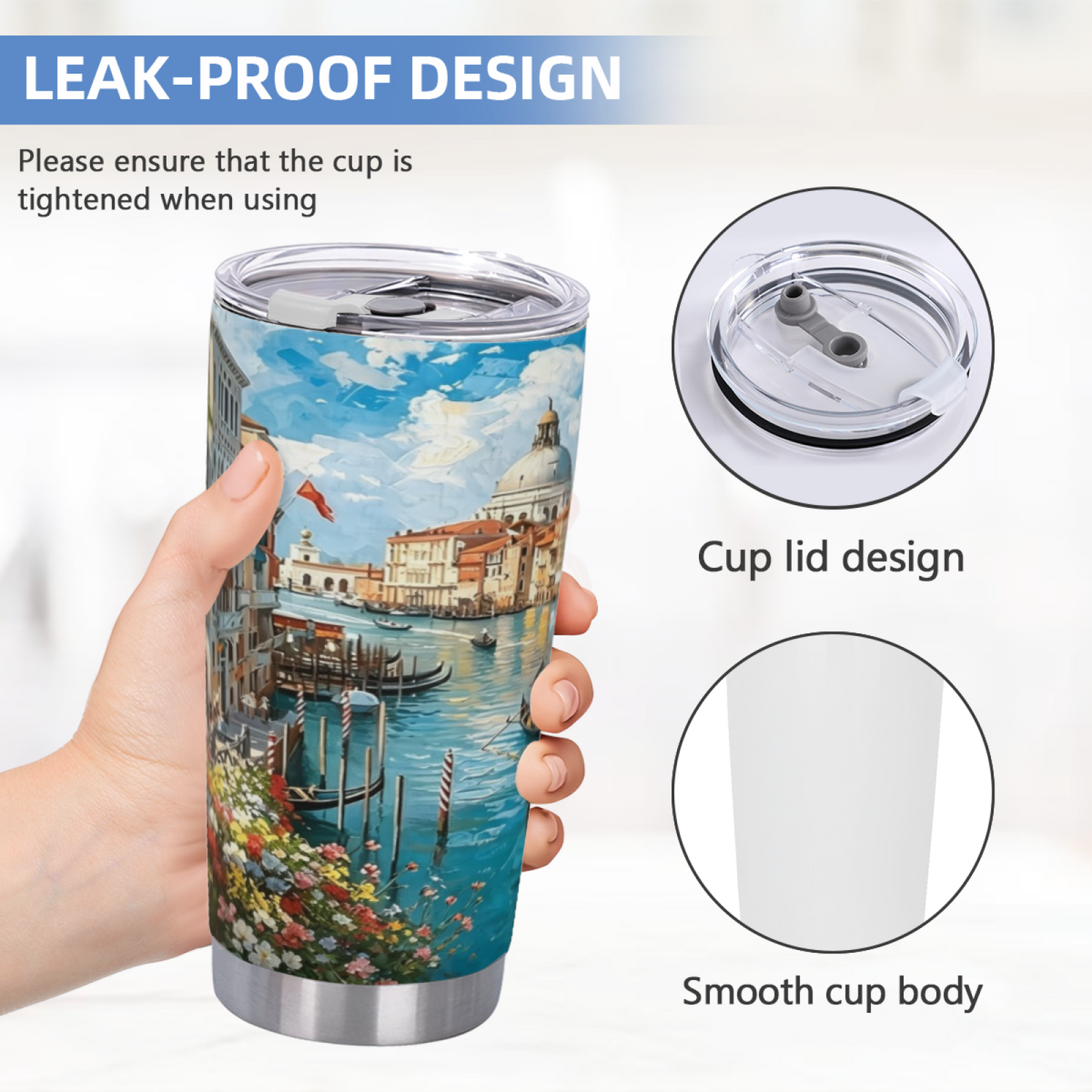 Venetian Grand Canal Gondola Dreamscape 20oz Tumbler