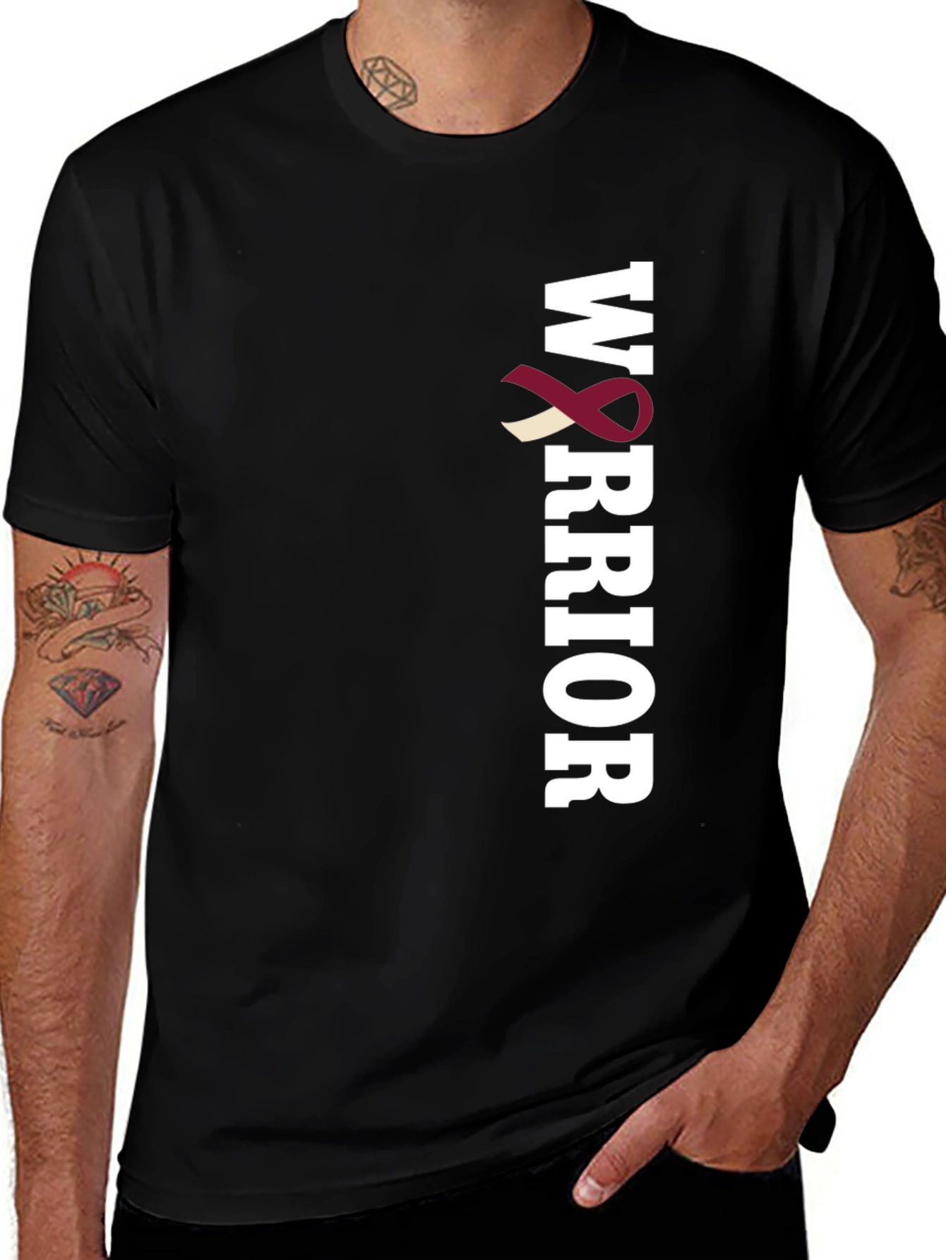 Warrior Ribbon T-Shirt - Support Awareness