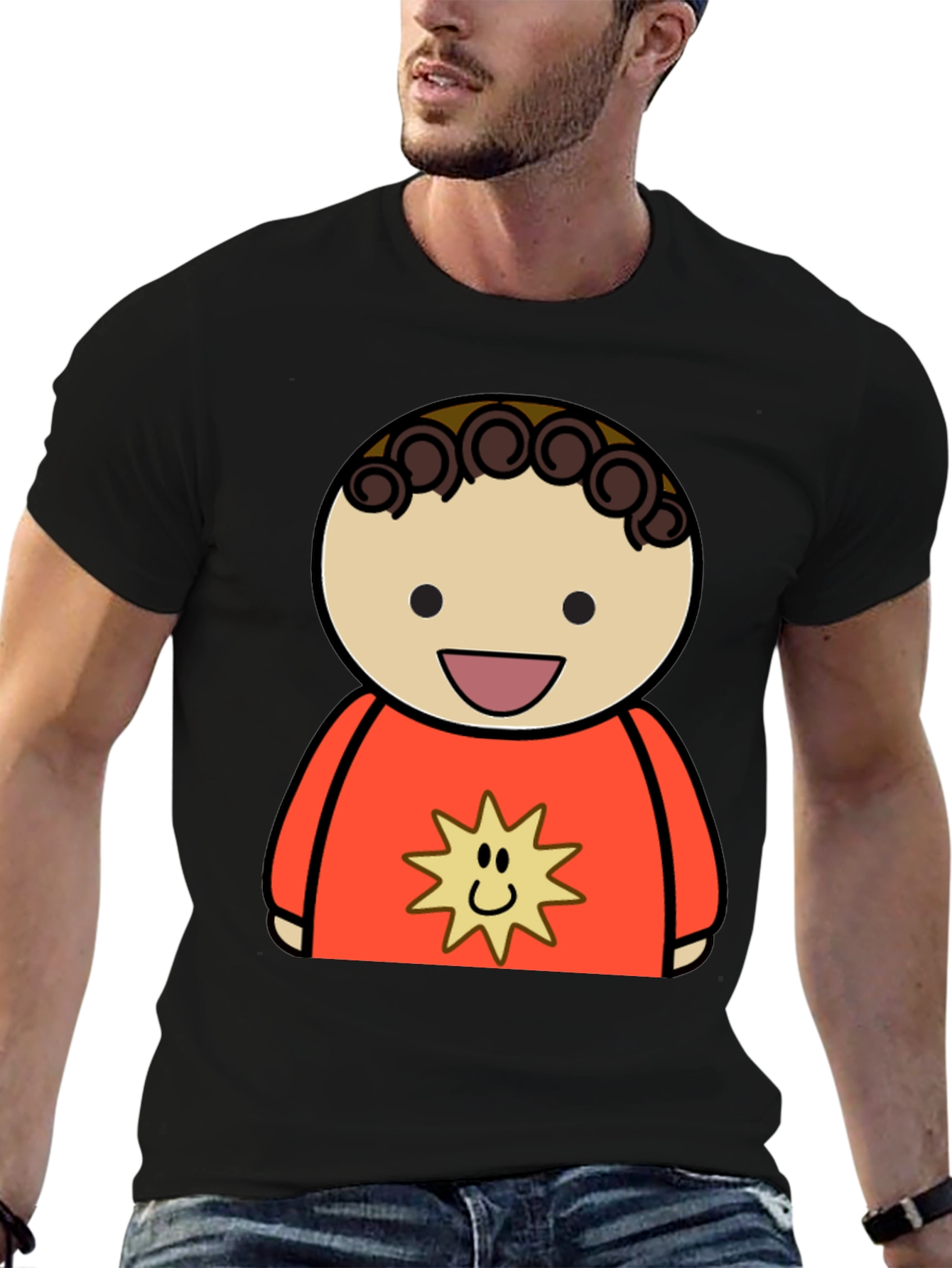 Cartoon Character Graphic Tee - Soft & Stylish!
