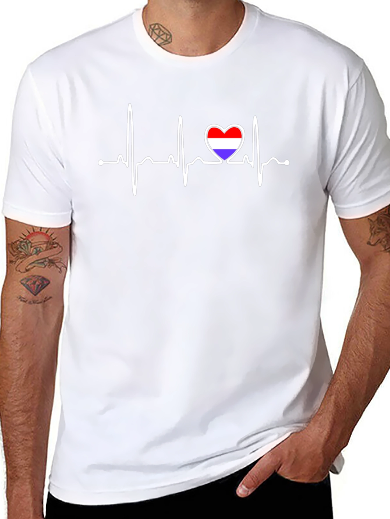 Heartbeat Netherlands Flag T-Shirt