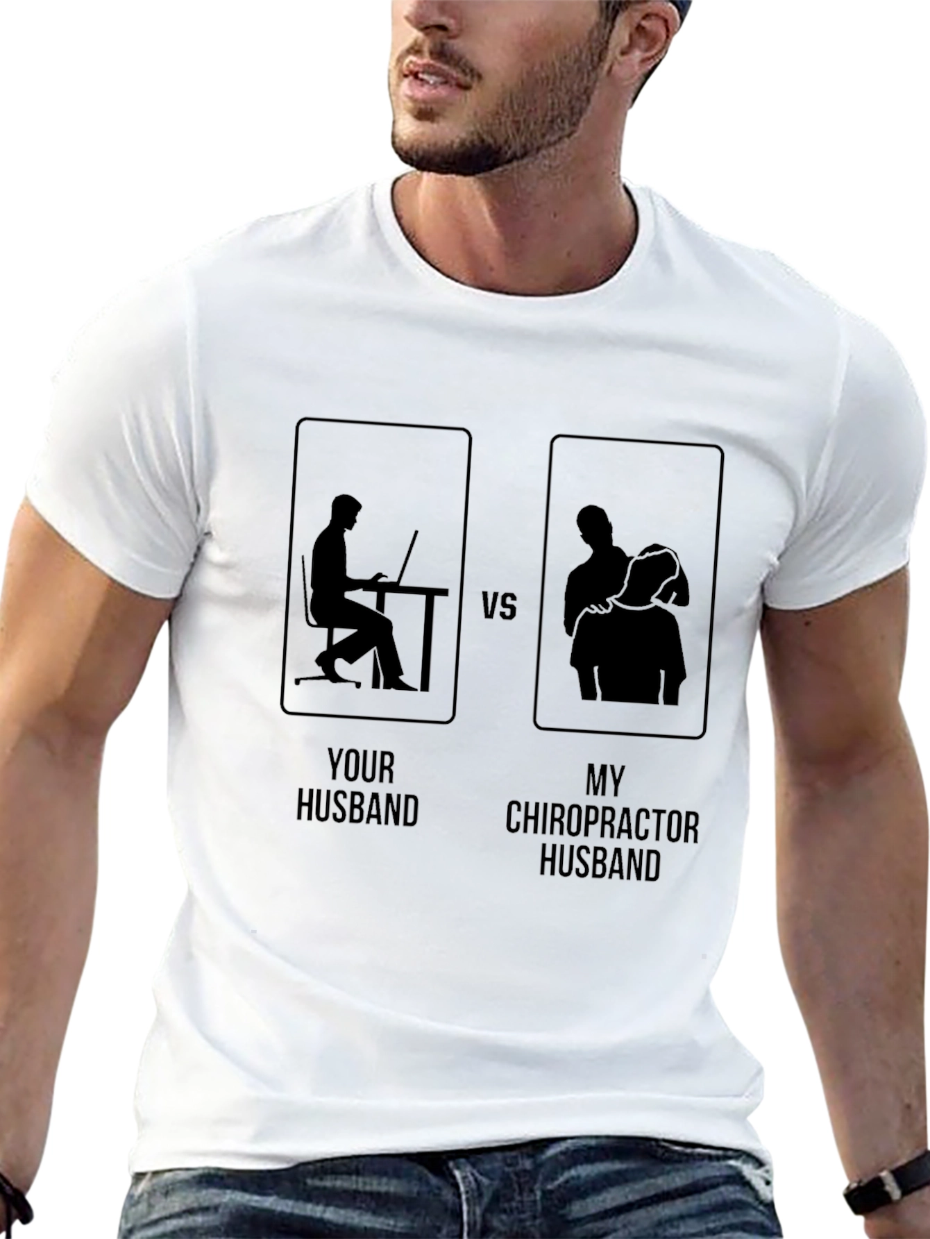 Chiropractor Husband Graphic Tee