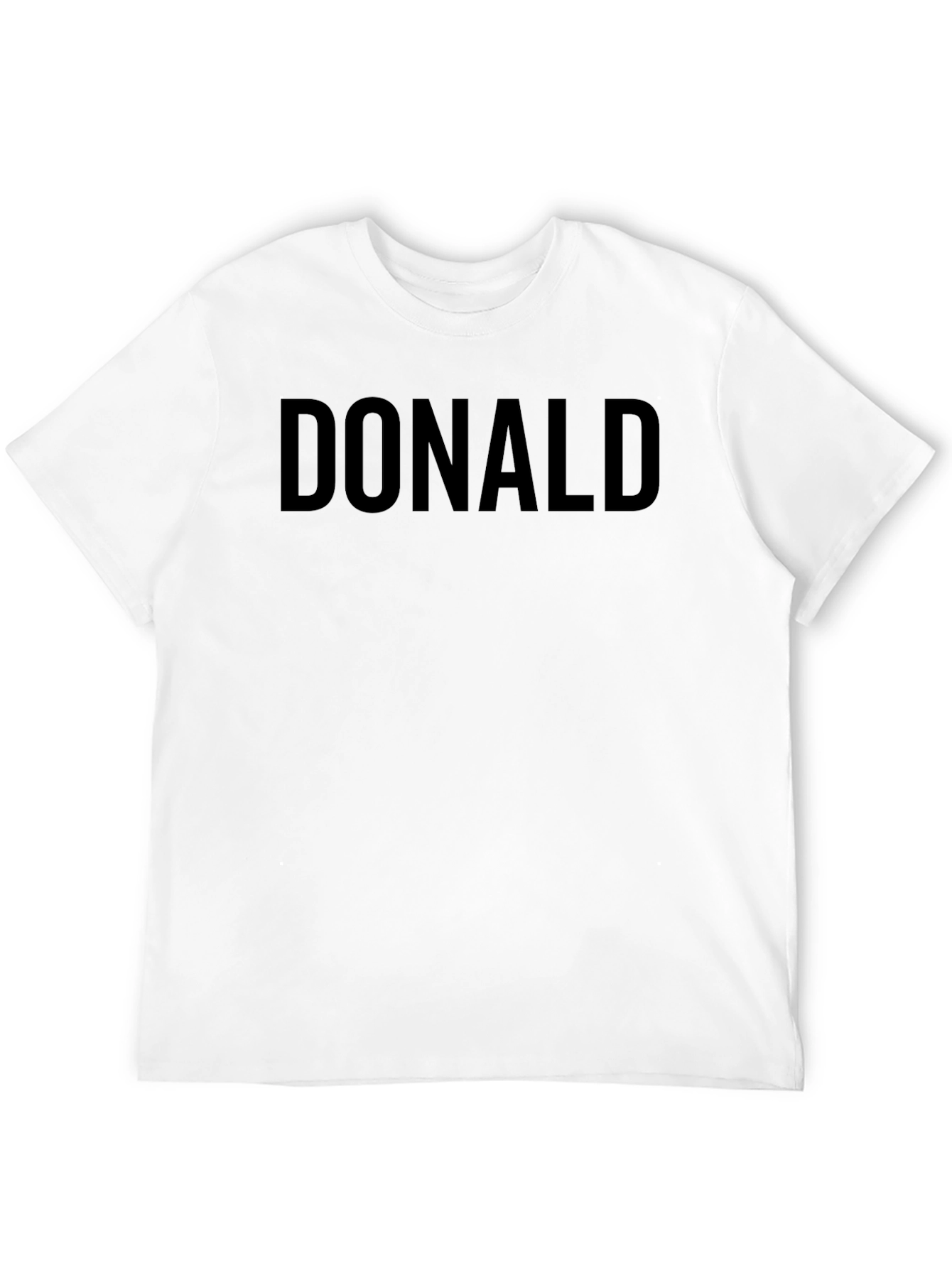 Donald Graphic Tee - Black Crew Neck