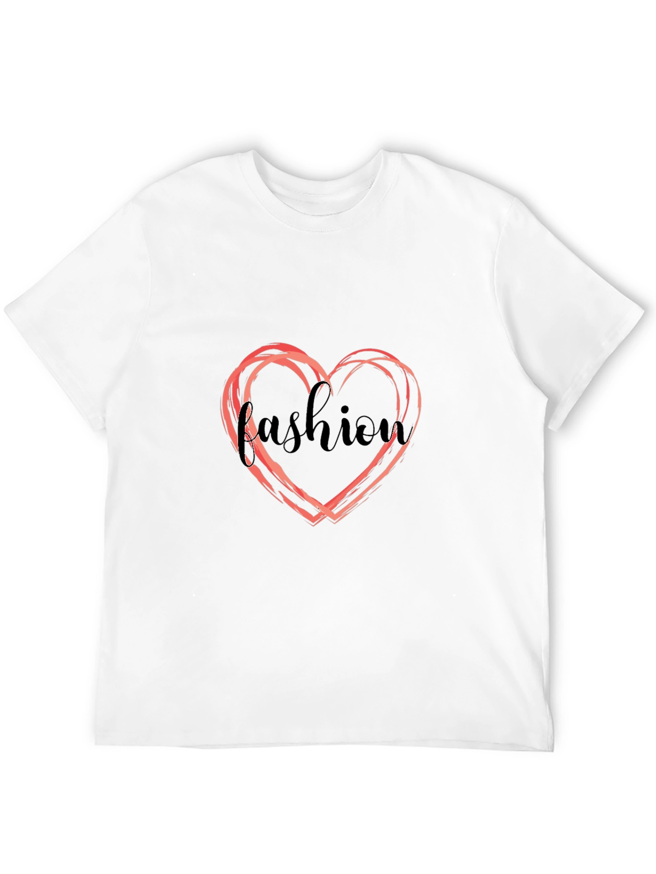 Fashion Heart Graphic T-Shirt