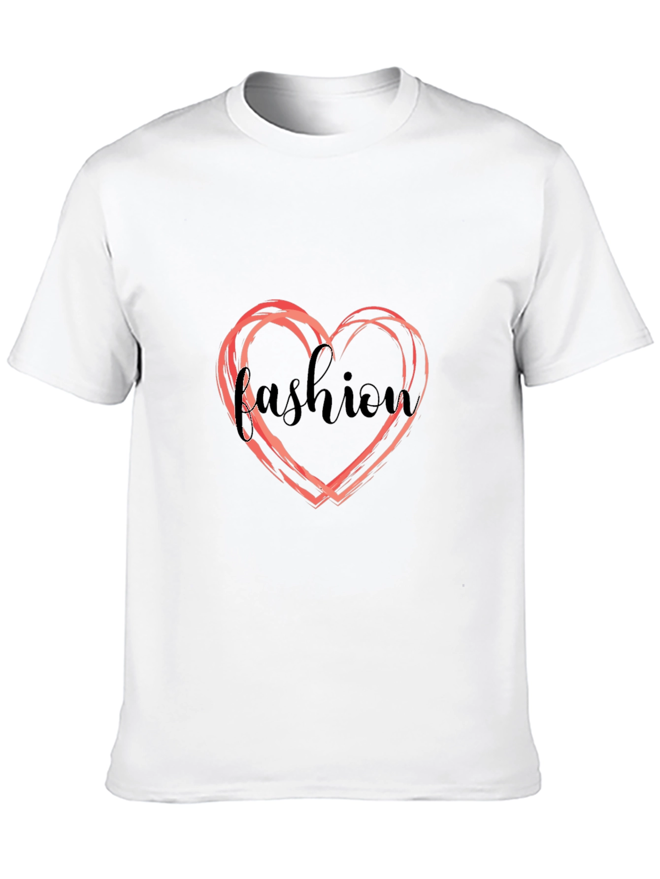 Fashion Heart Graphic T-Shirt