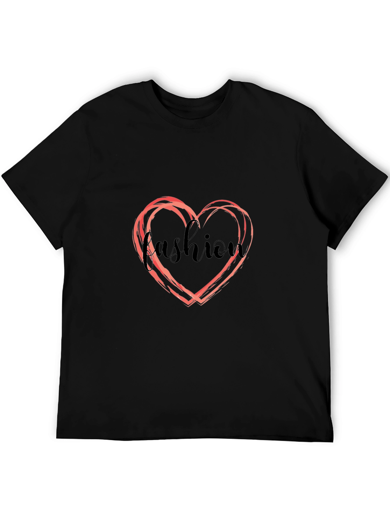 Fashion Heart Graphic T-Shirt