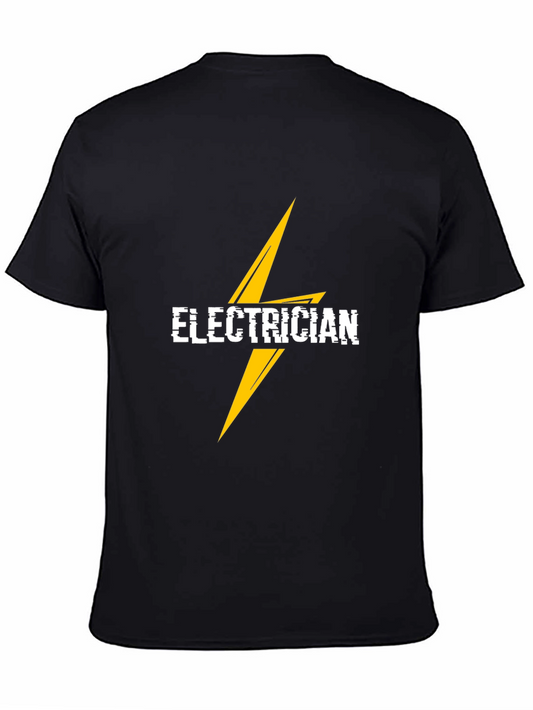 Electrician T-Shirt - Lightning Bolt Design