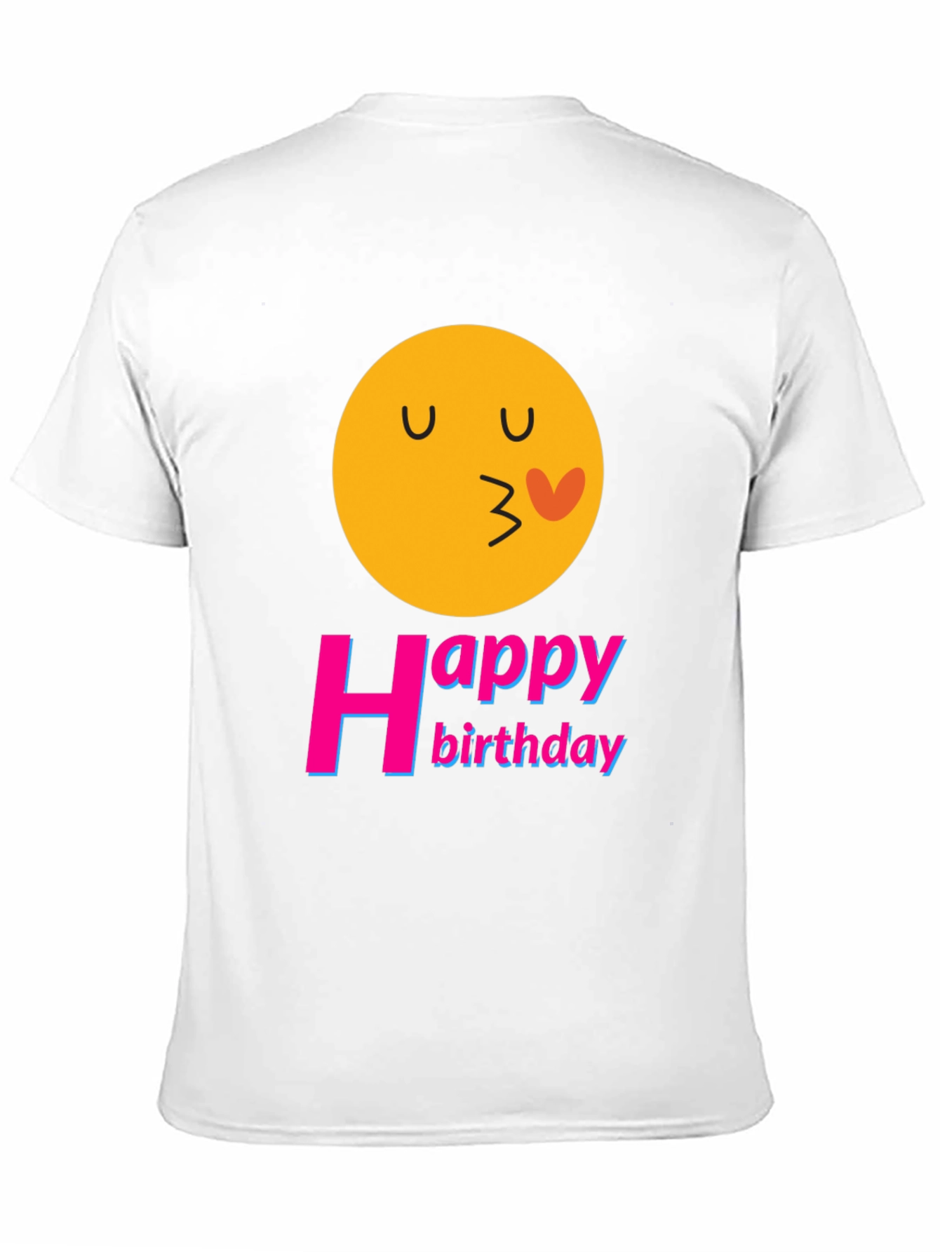 Happy Birthday Emoji Graphic T-Shirt