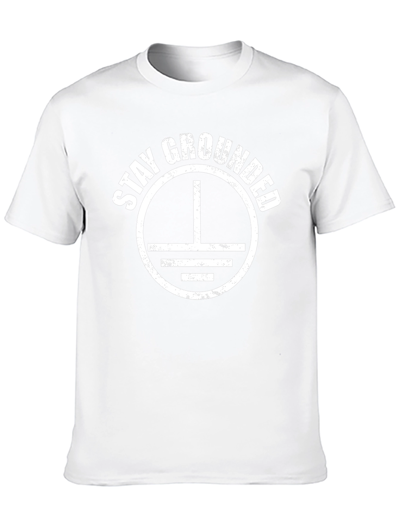 Stay Grounded Graphic Print Black T-Shirt