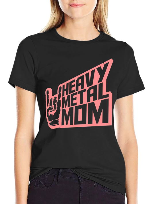 Heavy Metal Mom Graphic Tee - Rocker Style