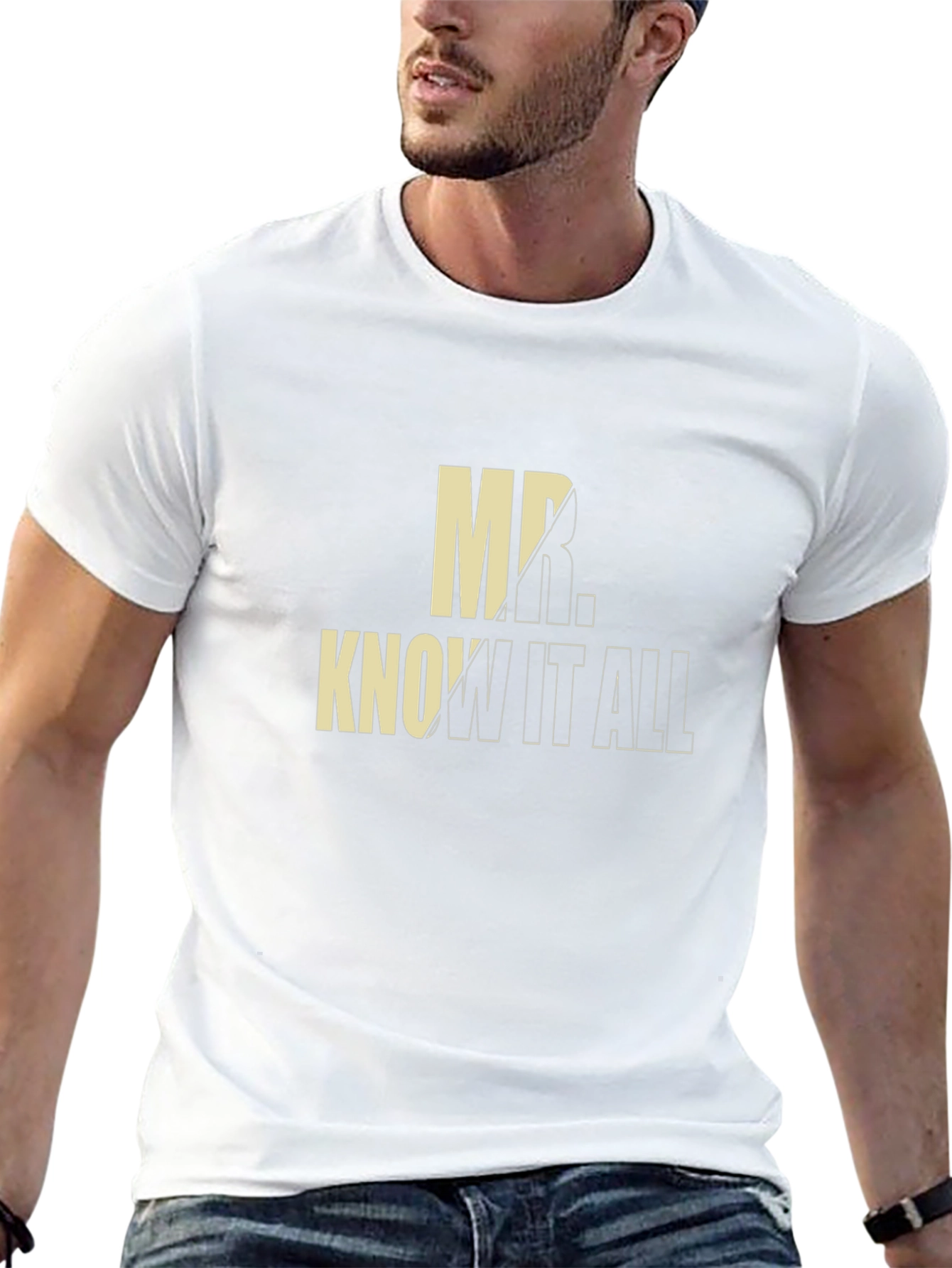 Mr. Know-It-All Black Graphic Tee