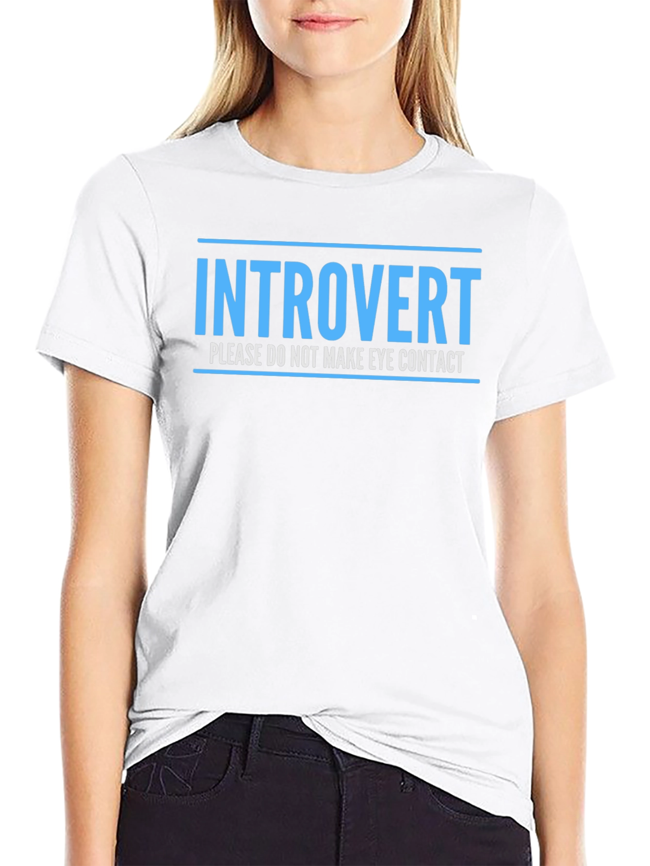 Introvert Tee: Please Do Not Make Eye Contact