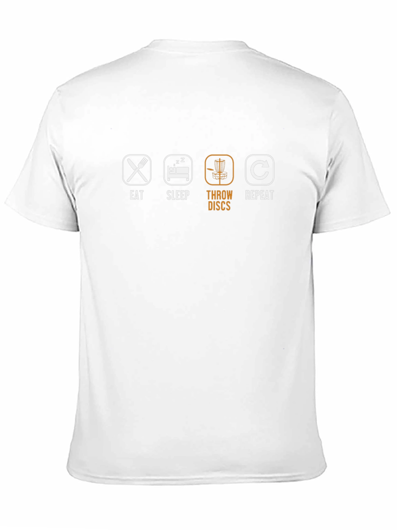 Eat Sleep Throw Discs Repeat Black T-Shirt