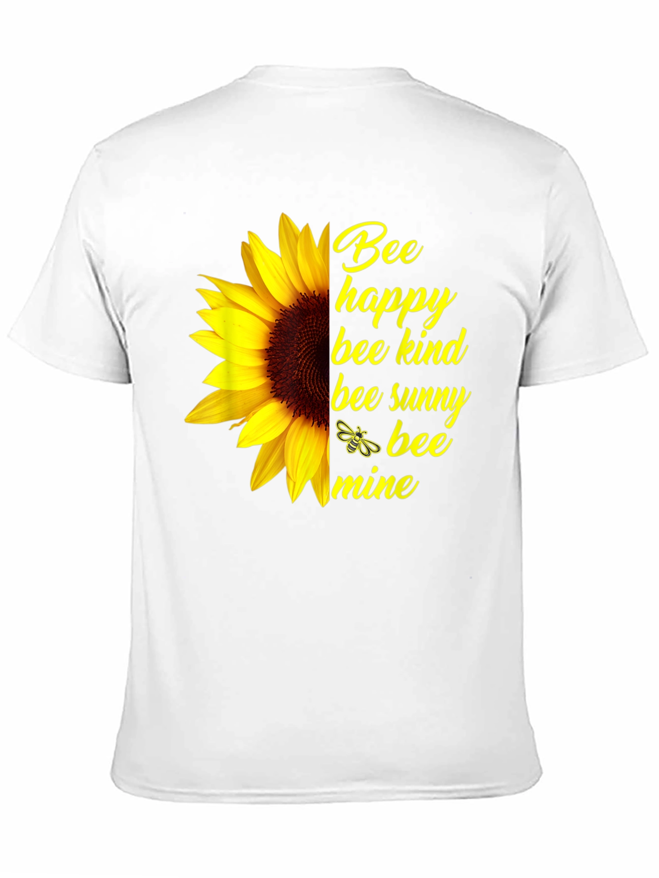 Bee Happy Sunflower Graphic Tee