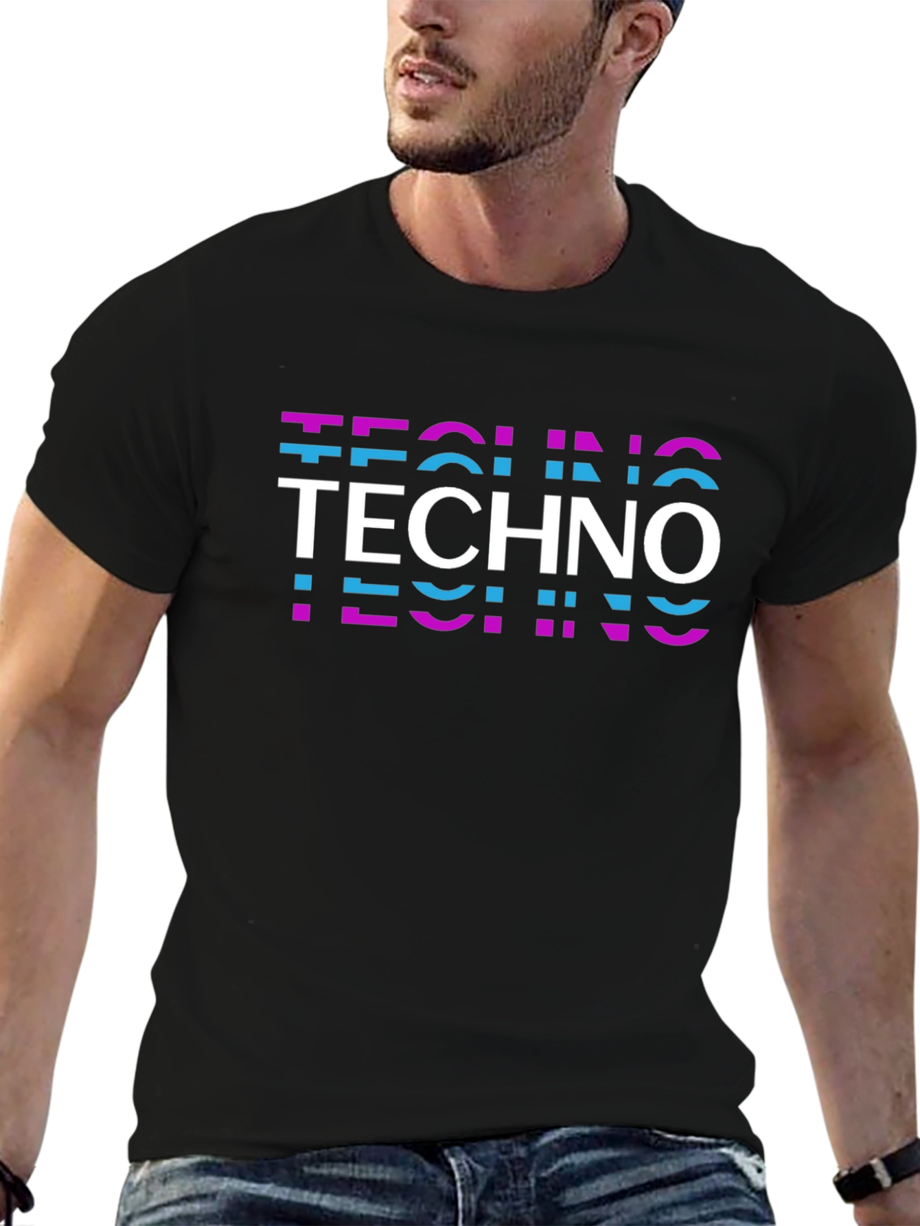 Techno Graphic Tee - Stylish Music Lover T-Shirt