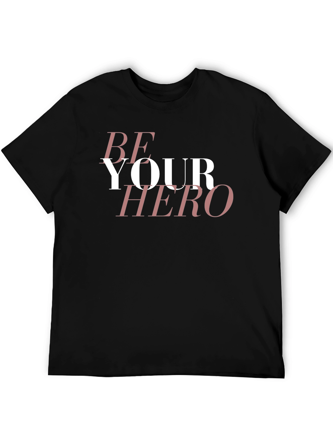 Be Your Hero Graphic Tee - Stylish Black T-Shirt