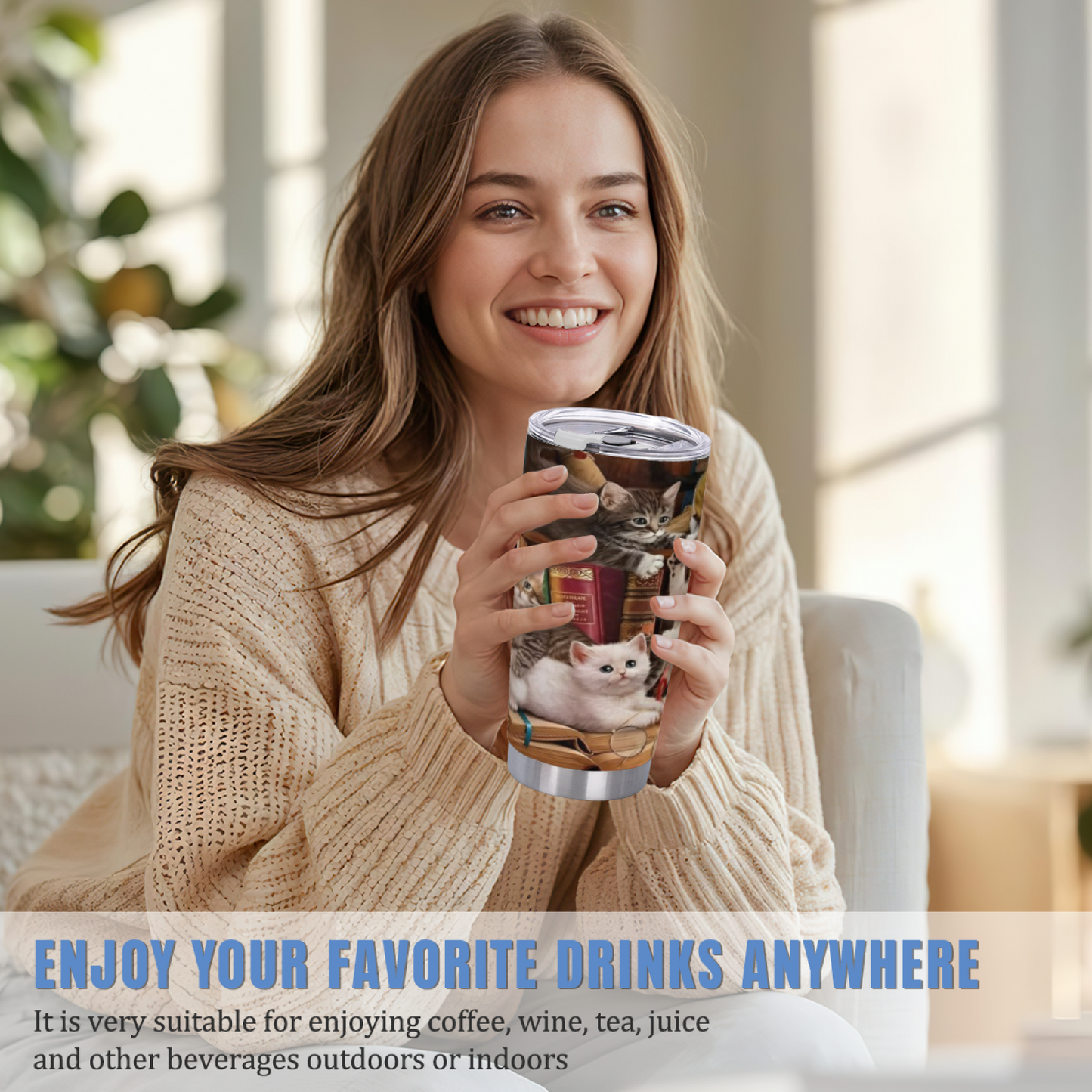 Magical Glowing Fairy Treehouse Dreamy Forest 20oz Fantasy Tumbler