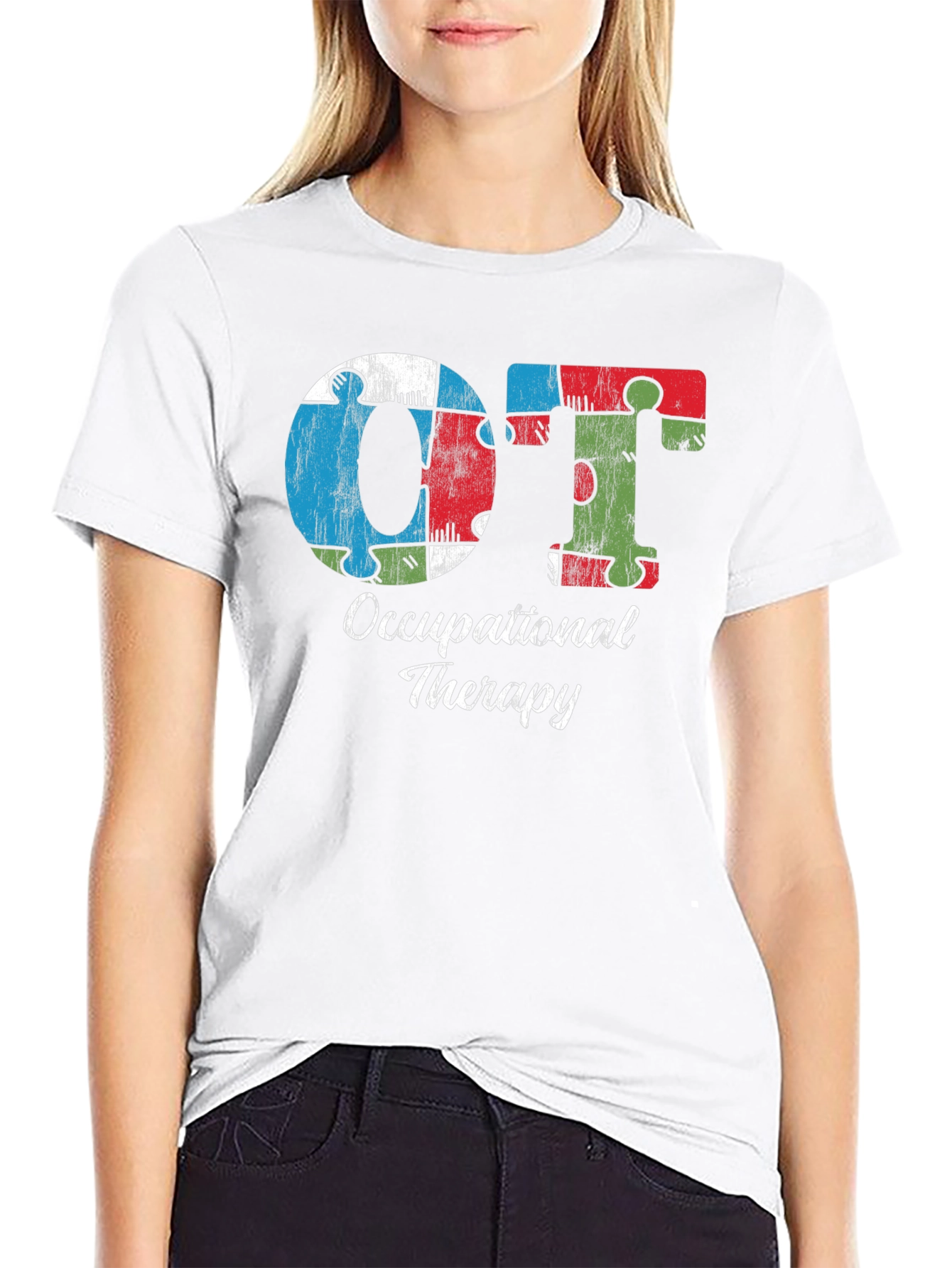 OT Occupational Therapy Puzzle Piece T-Shirt