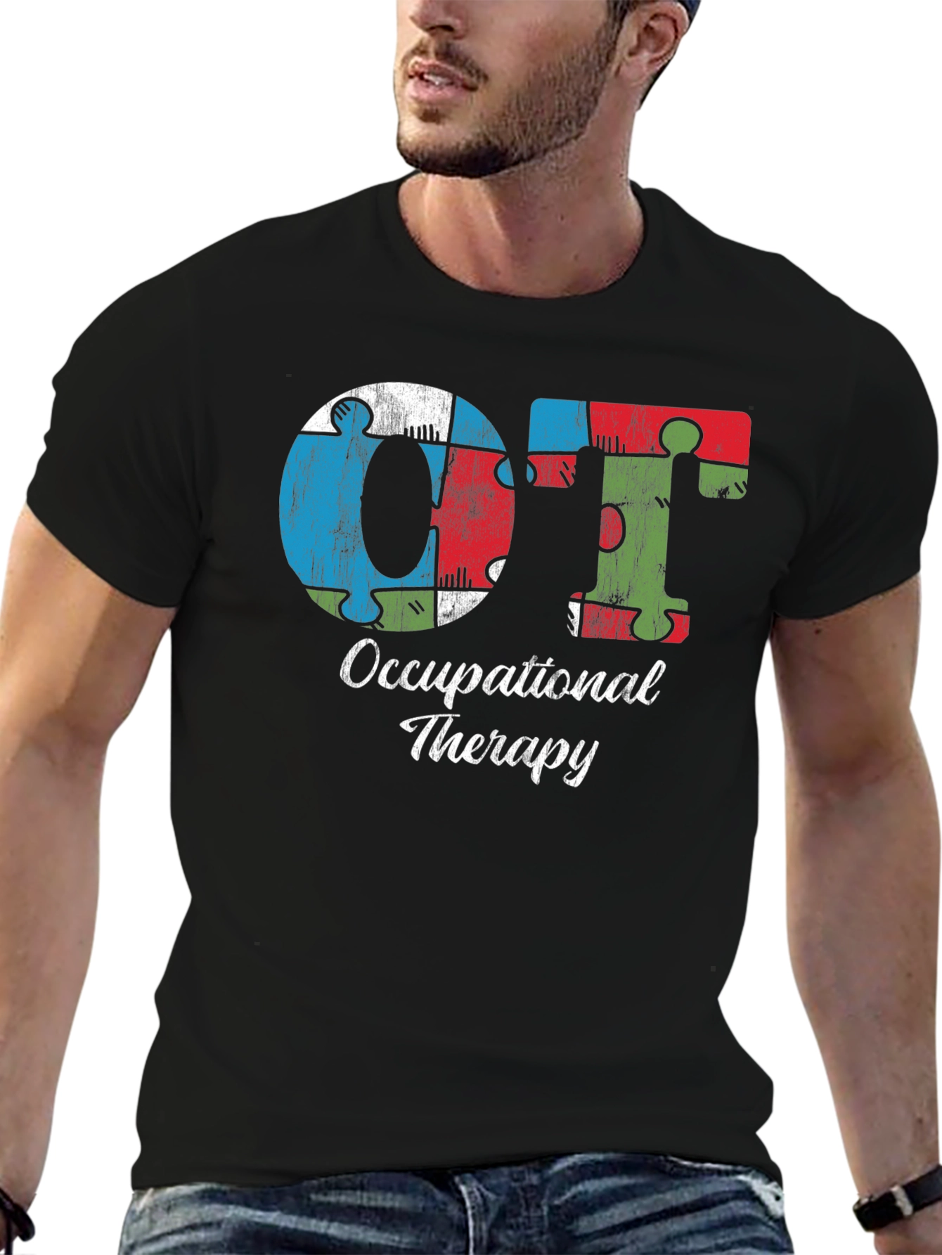 OT Occupational Therapy Puzzle Piece T-Shirt