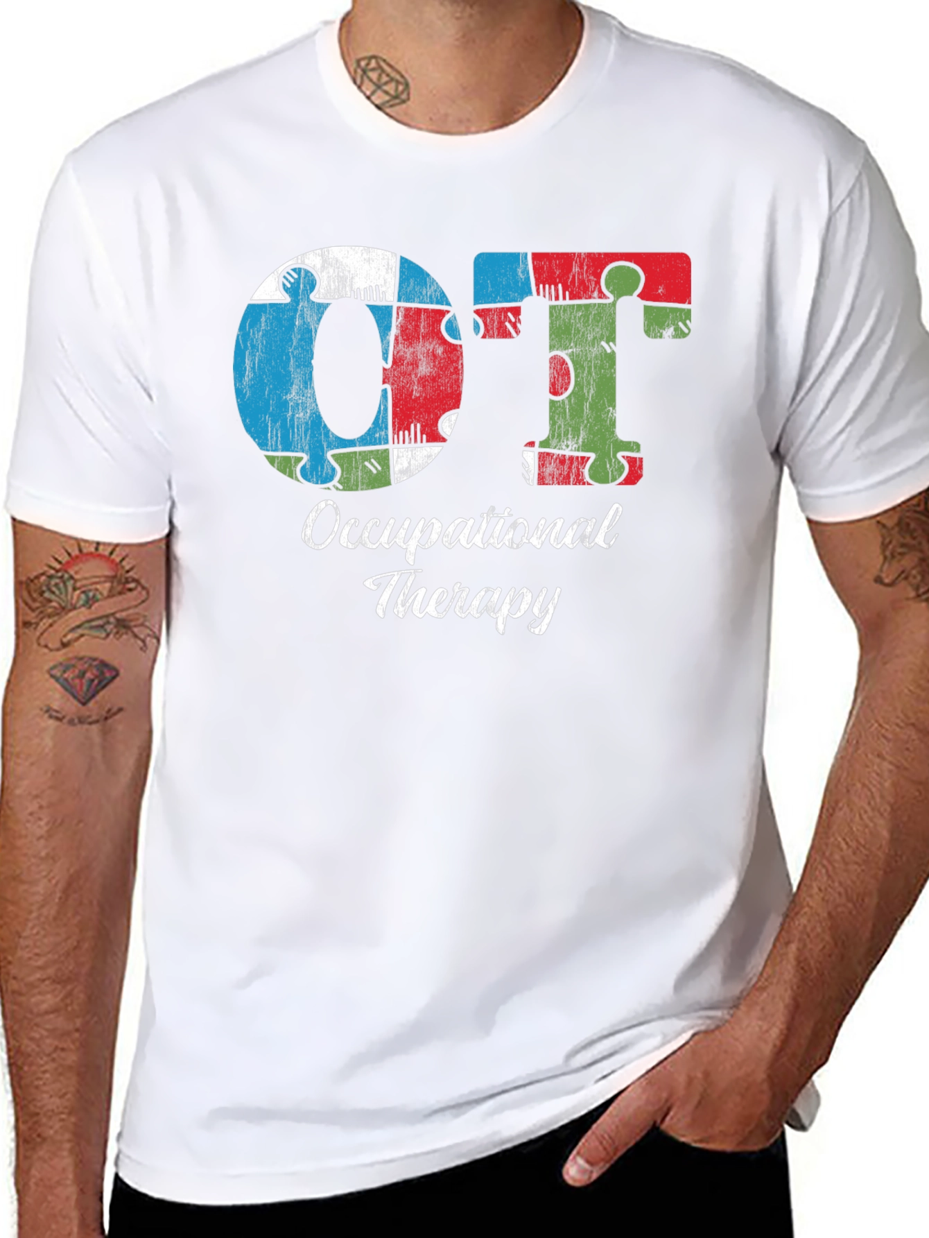 OT Occupational Therapy Puzzle Piece T-Shirt