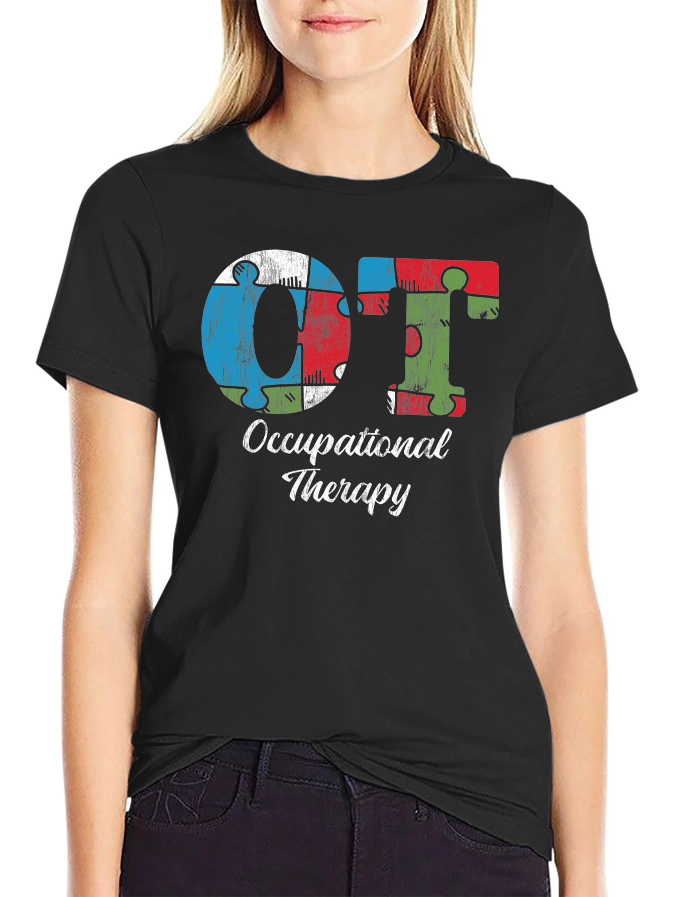OT Occupational Therapy Puzzle Piece T-Shirt