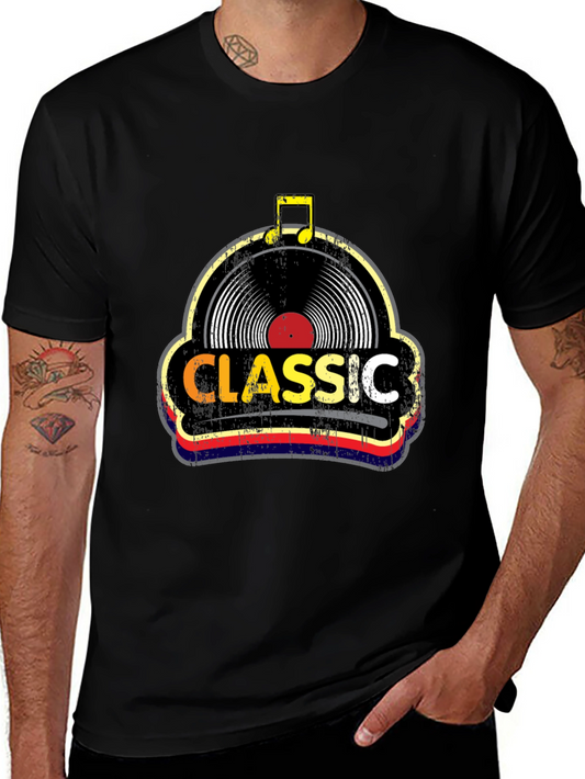 Classic Vinyl Record T-Shirt - Retro Music Tee